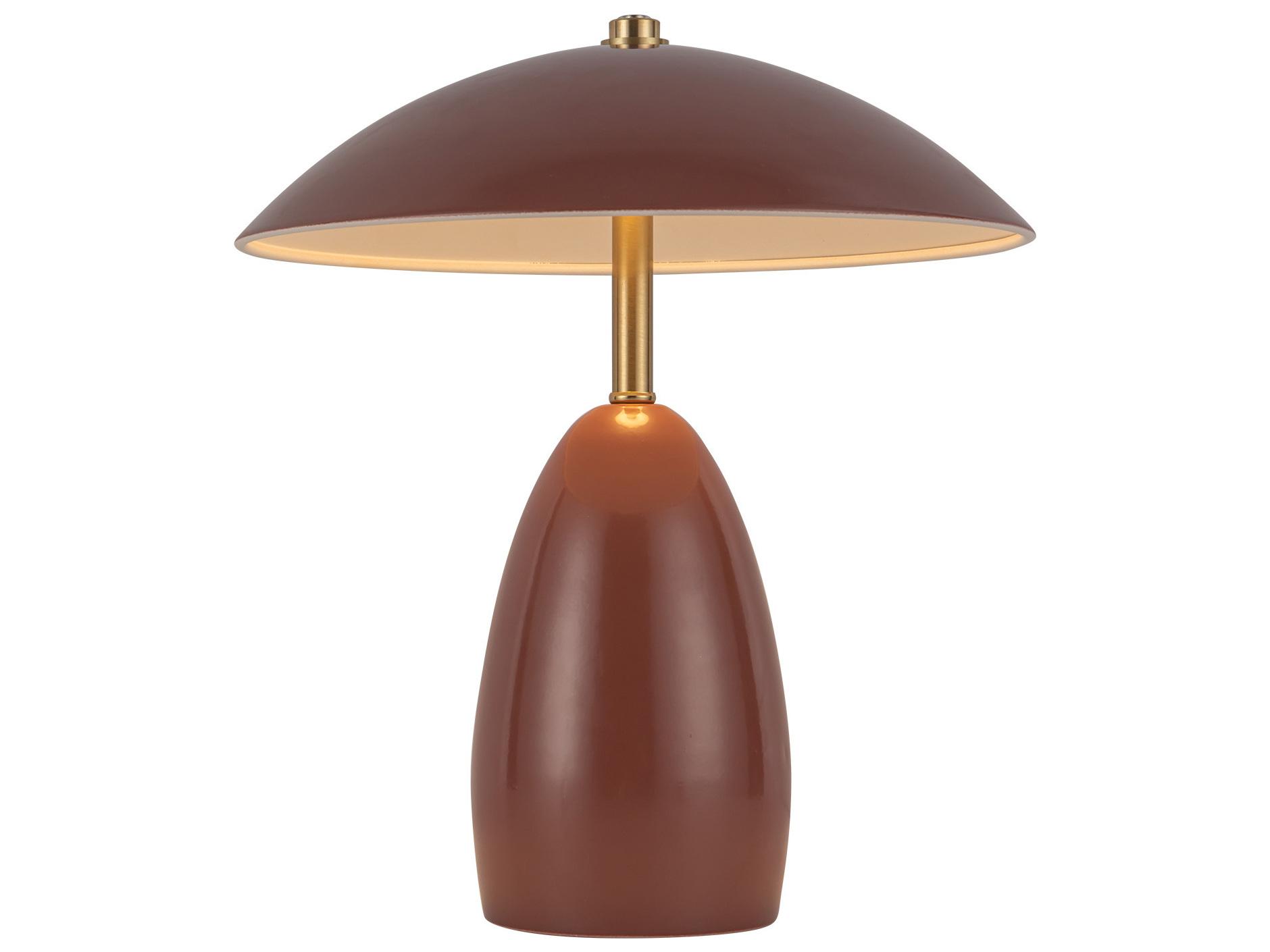 Alora Mood Poppy Burgundy Red Table Lamp