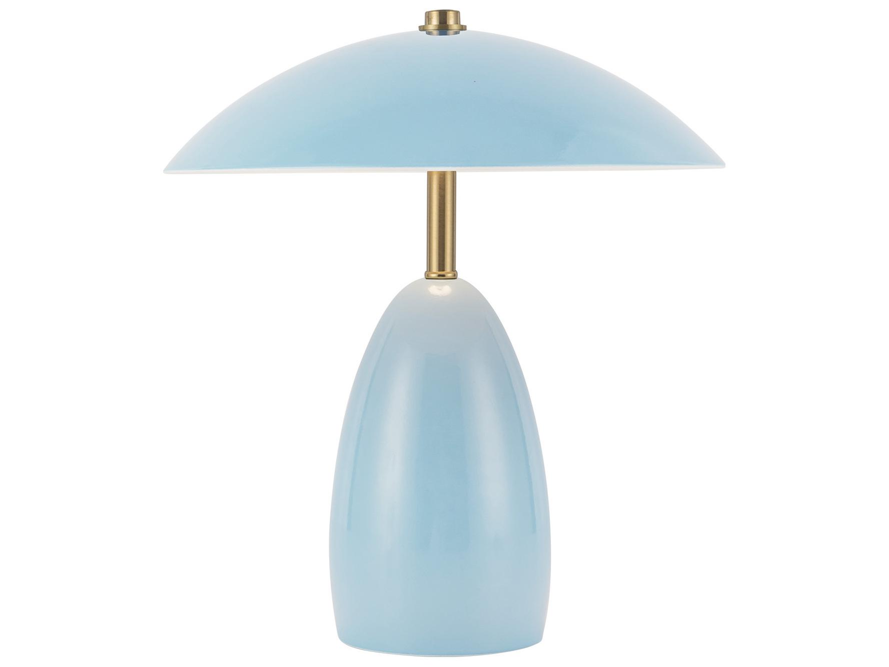 Alora Mood Poppy Cerulean Blue Table Lamp