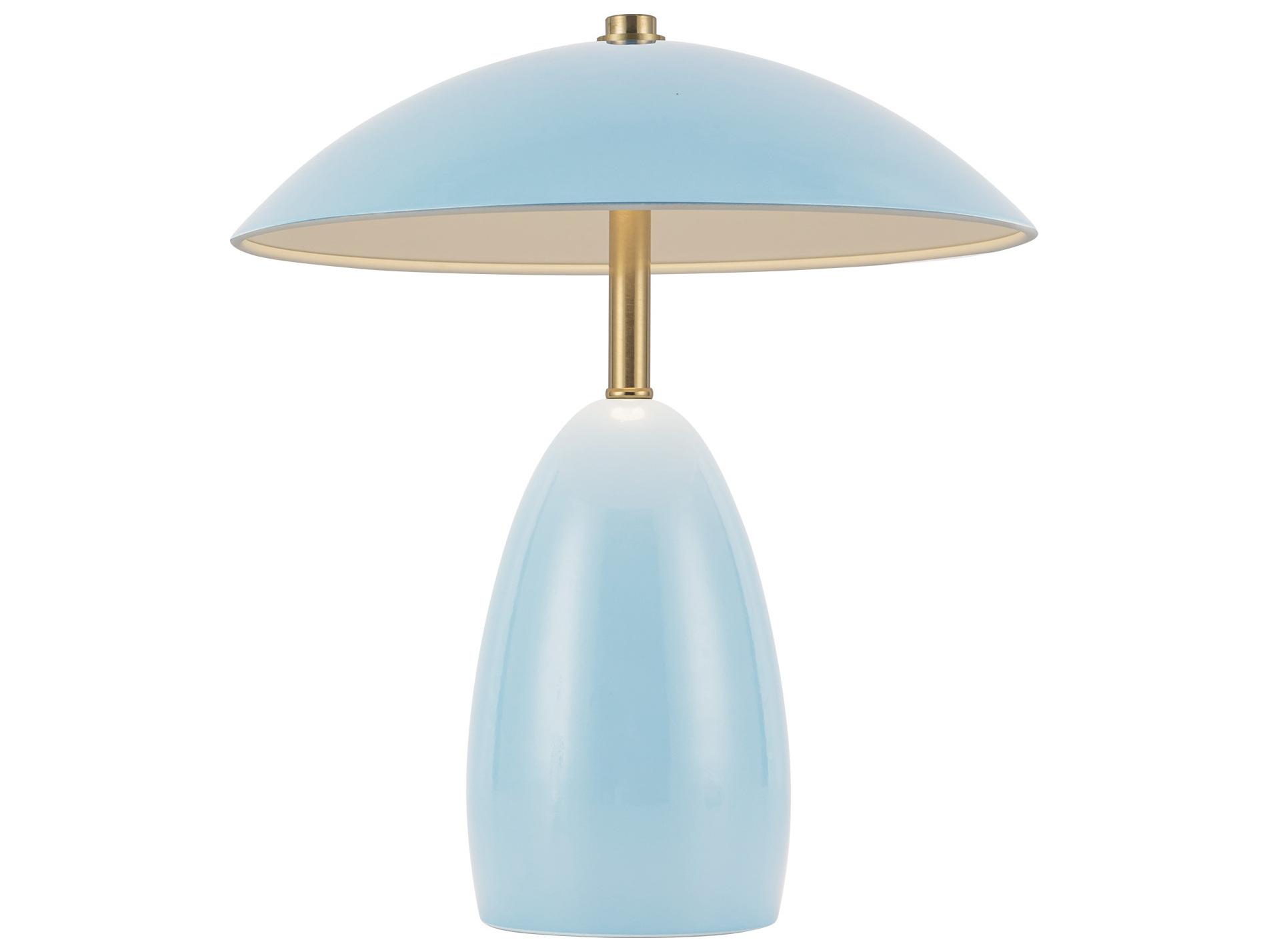 Alora Mood Poppy Cerulean Blue Table Lamp