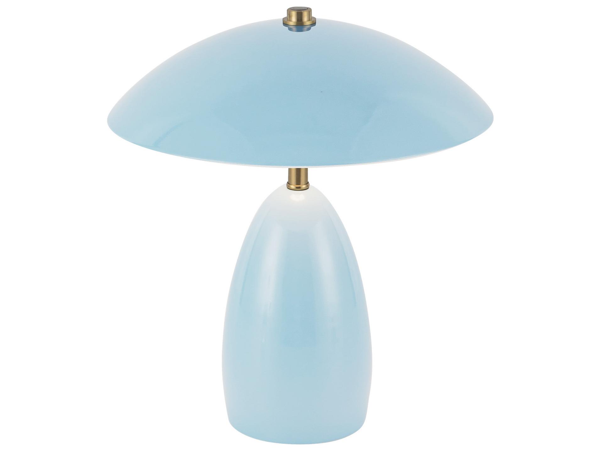 Alora Mood Poppy Cerulean Blue Table Lamp
