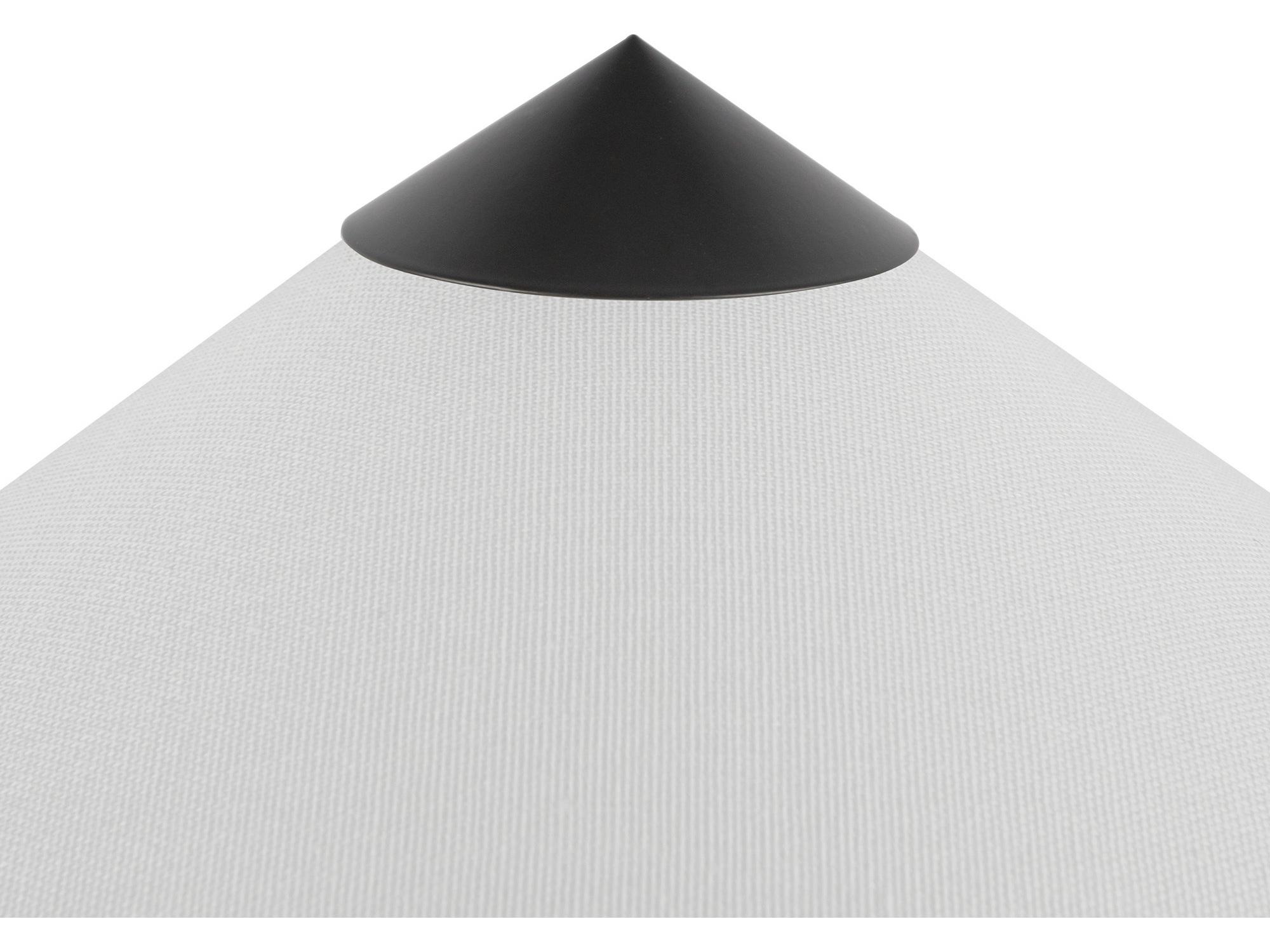 Alora Mood Ono Matte Black White Cotton Table Lamp