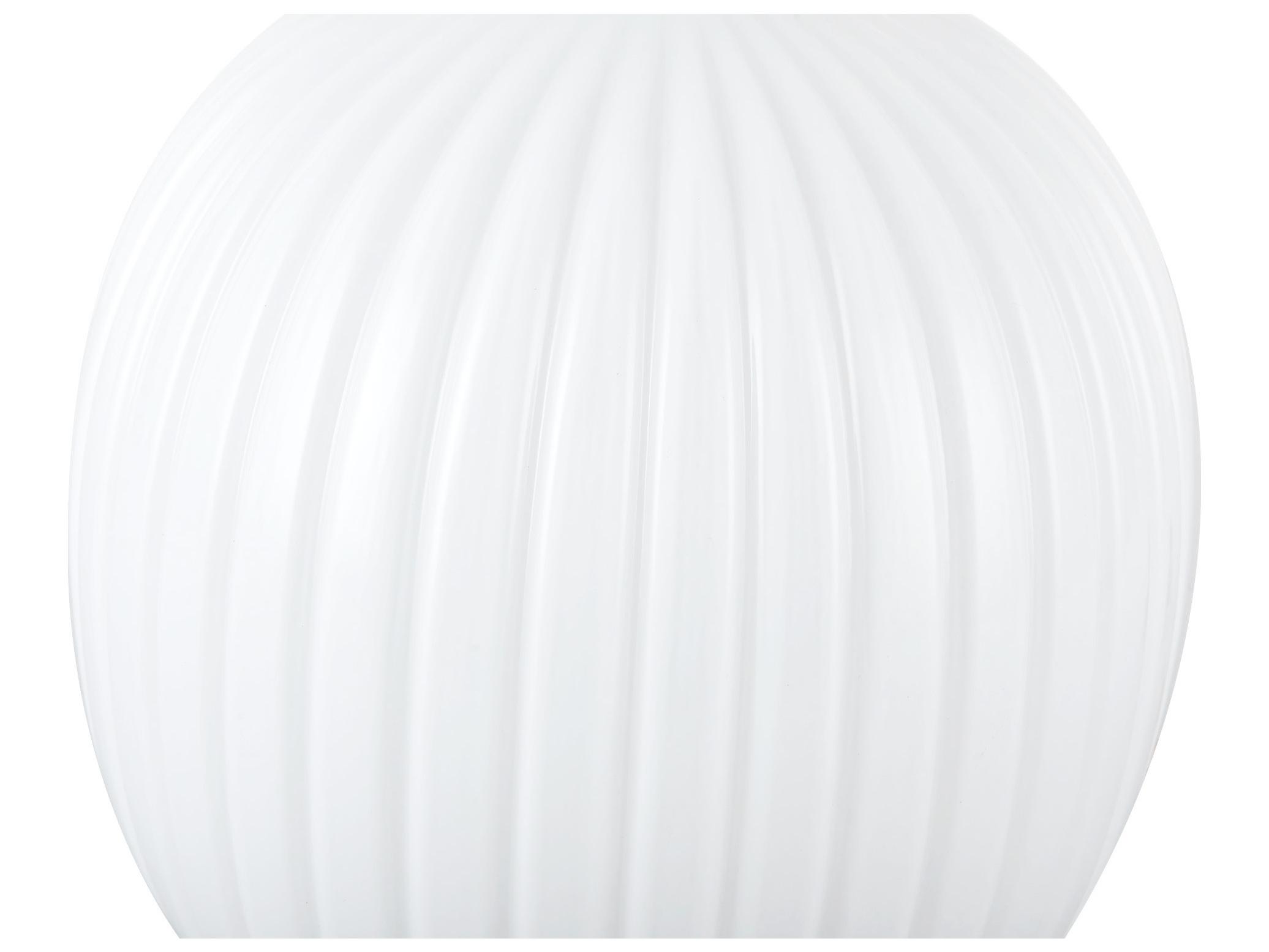 Alora Mood Cherise Brushed Gold Glossy Ribbed Opal Glass Table Lamp