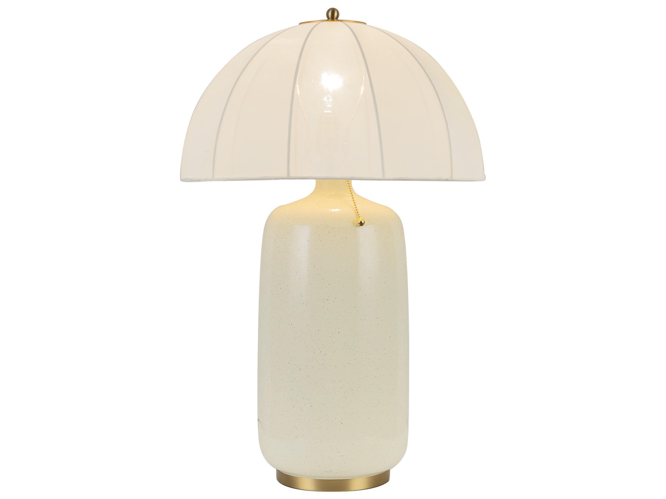 Alora Mood Crosby Brushed Gold Off White Buffet Lamp