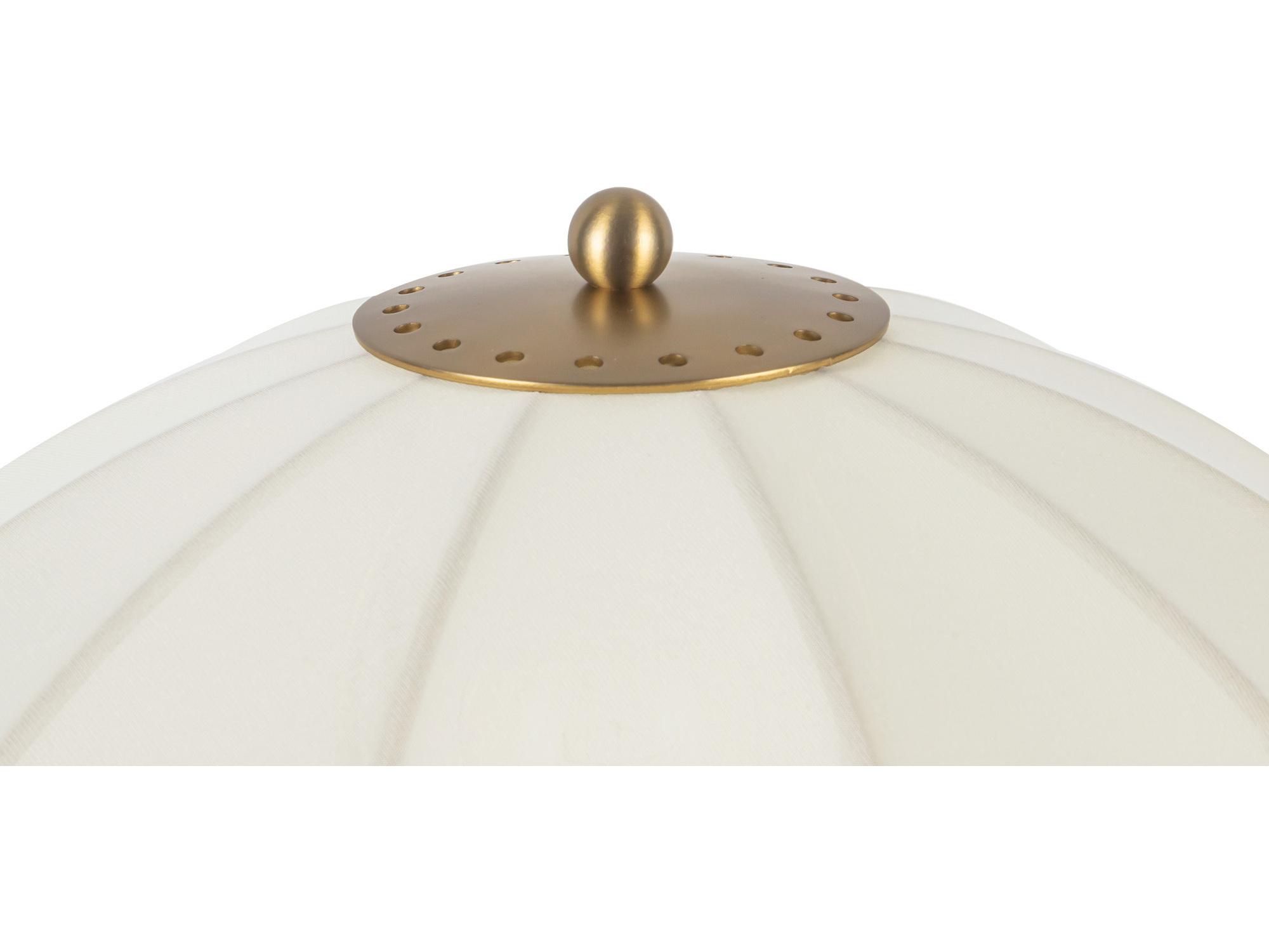 Alora Mood Crosby Brushed Gold Off White Buffet Lamp