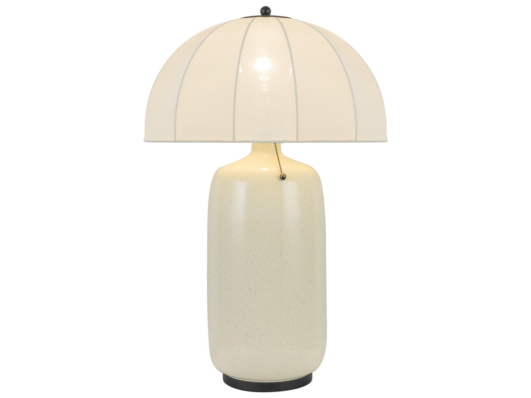 Alora Mood Crosby Matte Black Off White Buffet Lamp