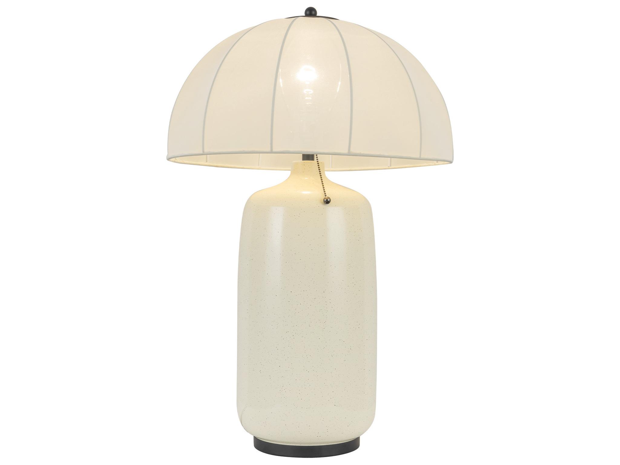 Alora Mood Crosby Matte Black Off White Buffet Lamp