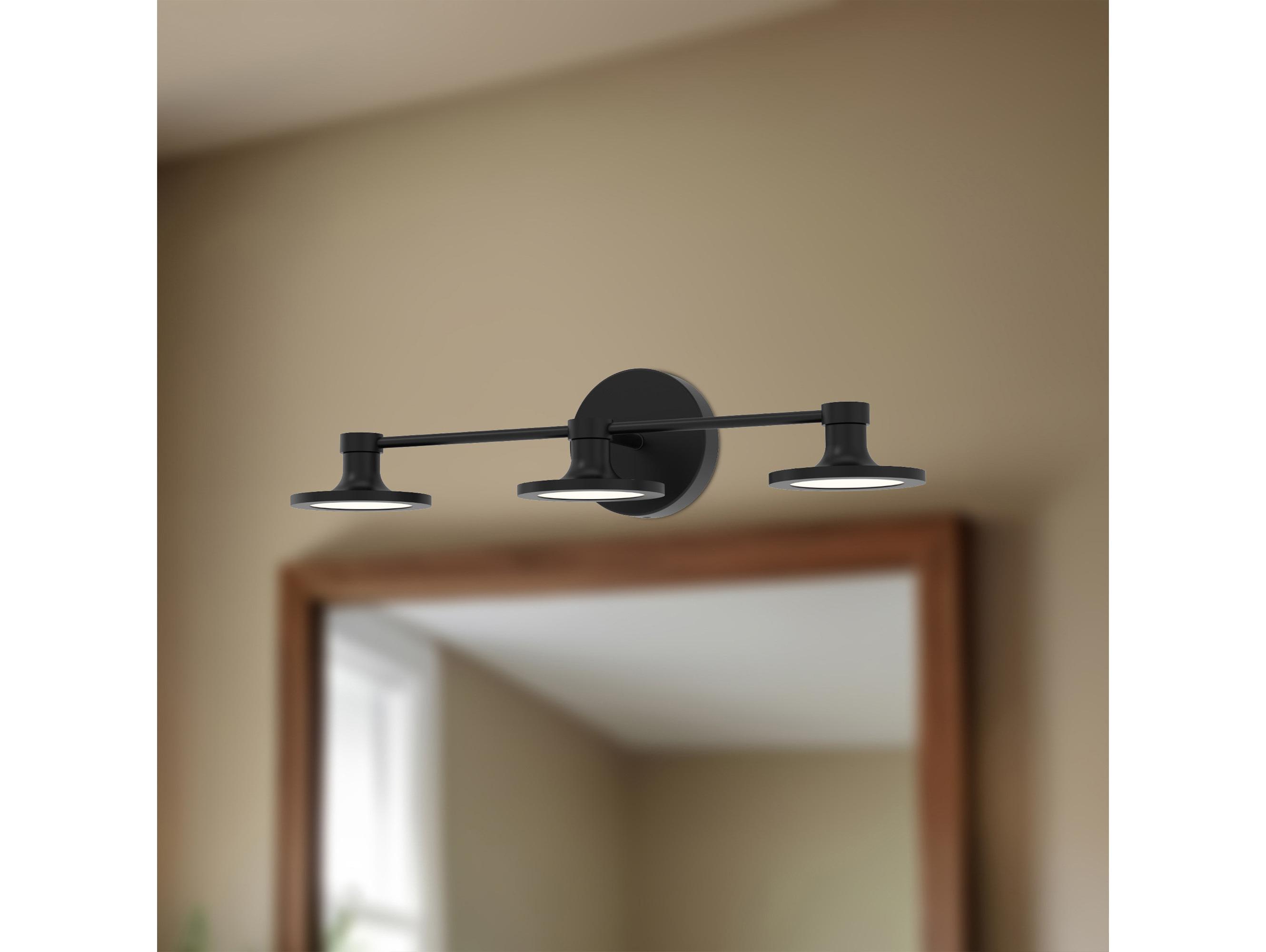 Alora Mood Issa Matte Black Vanity Light