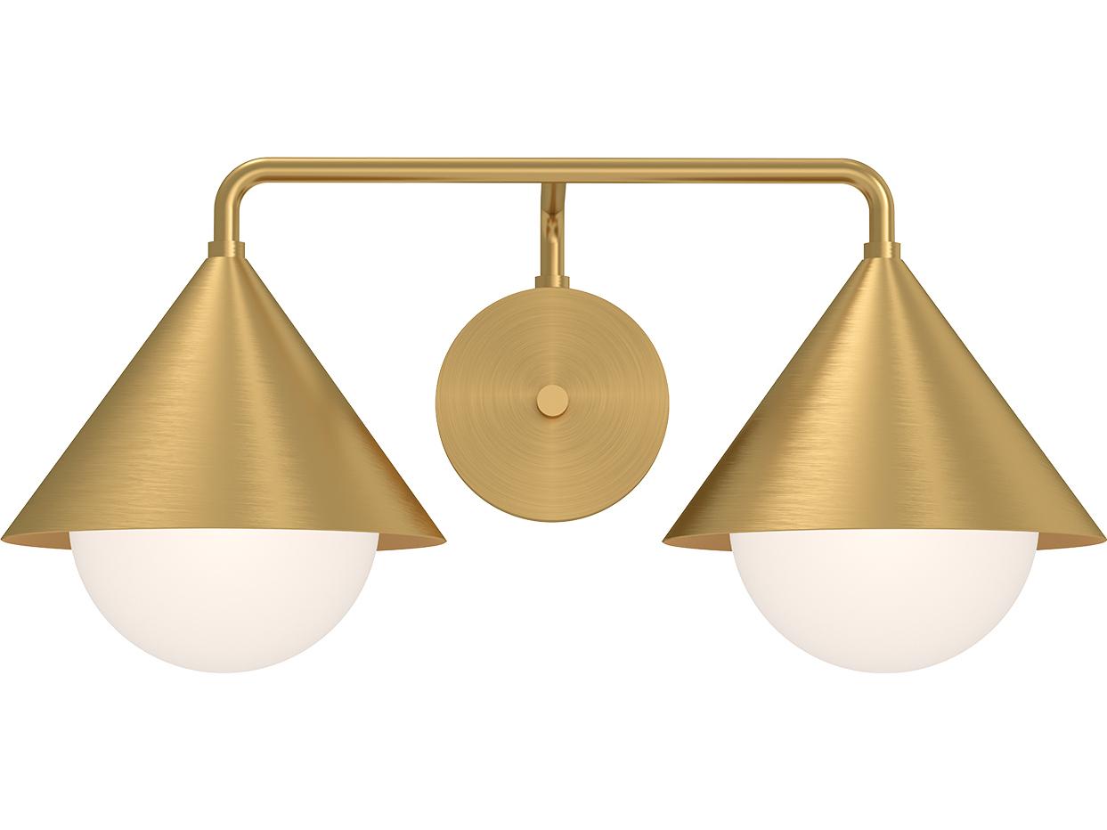 Alora Mood Remy 2-Light Brushed Gold Vanity Light