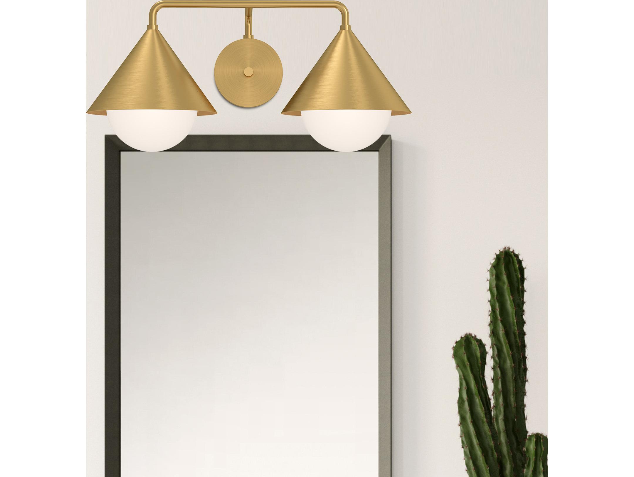 Alora Mood Remy 2-Light Brushed Gold Vanity Light