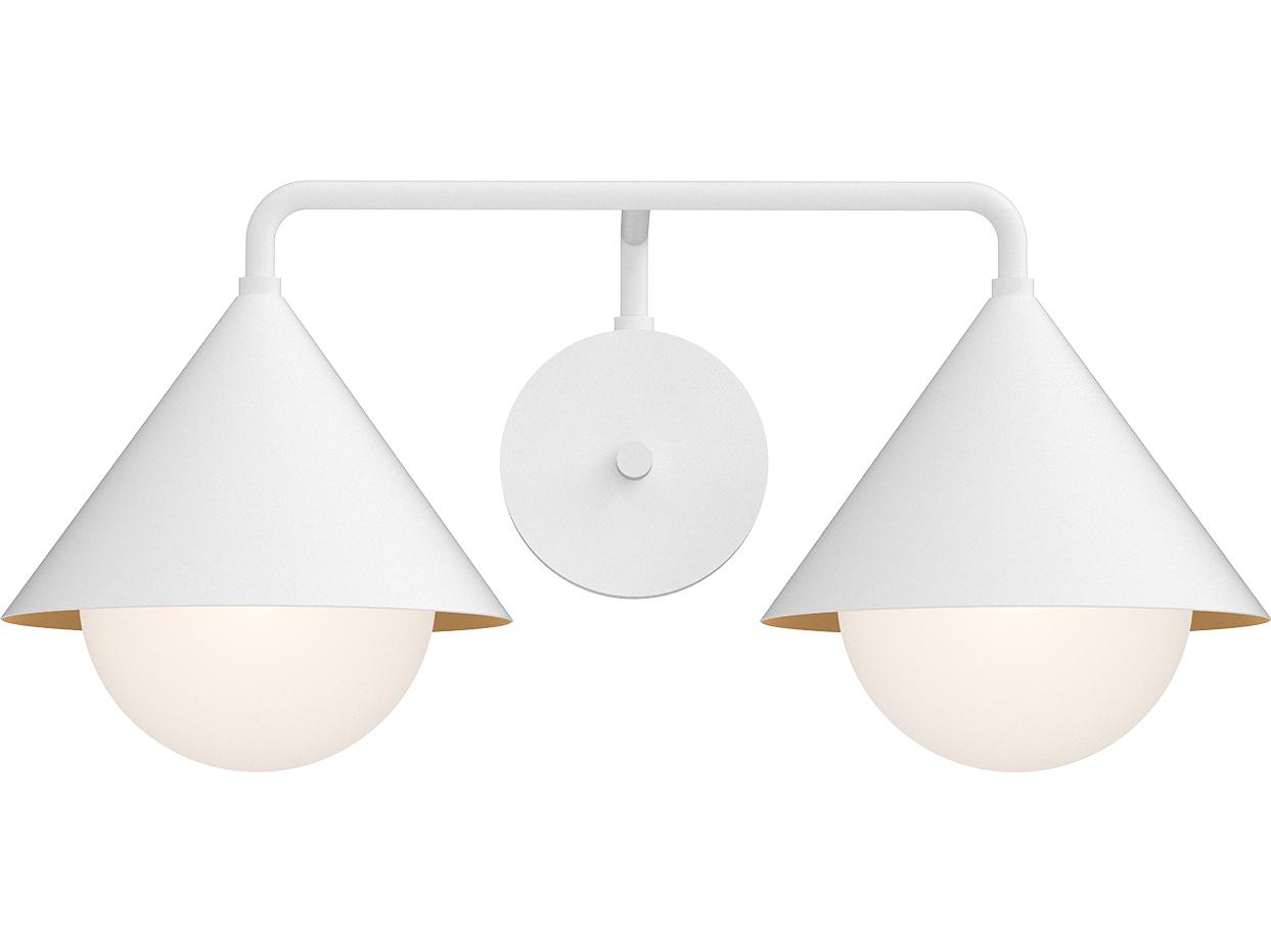 Alora Mood Remy 2-Light White Vanity Light