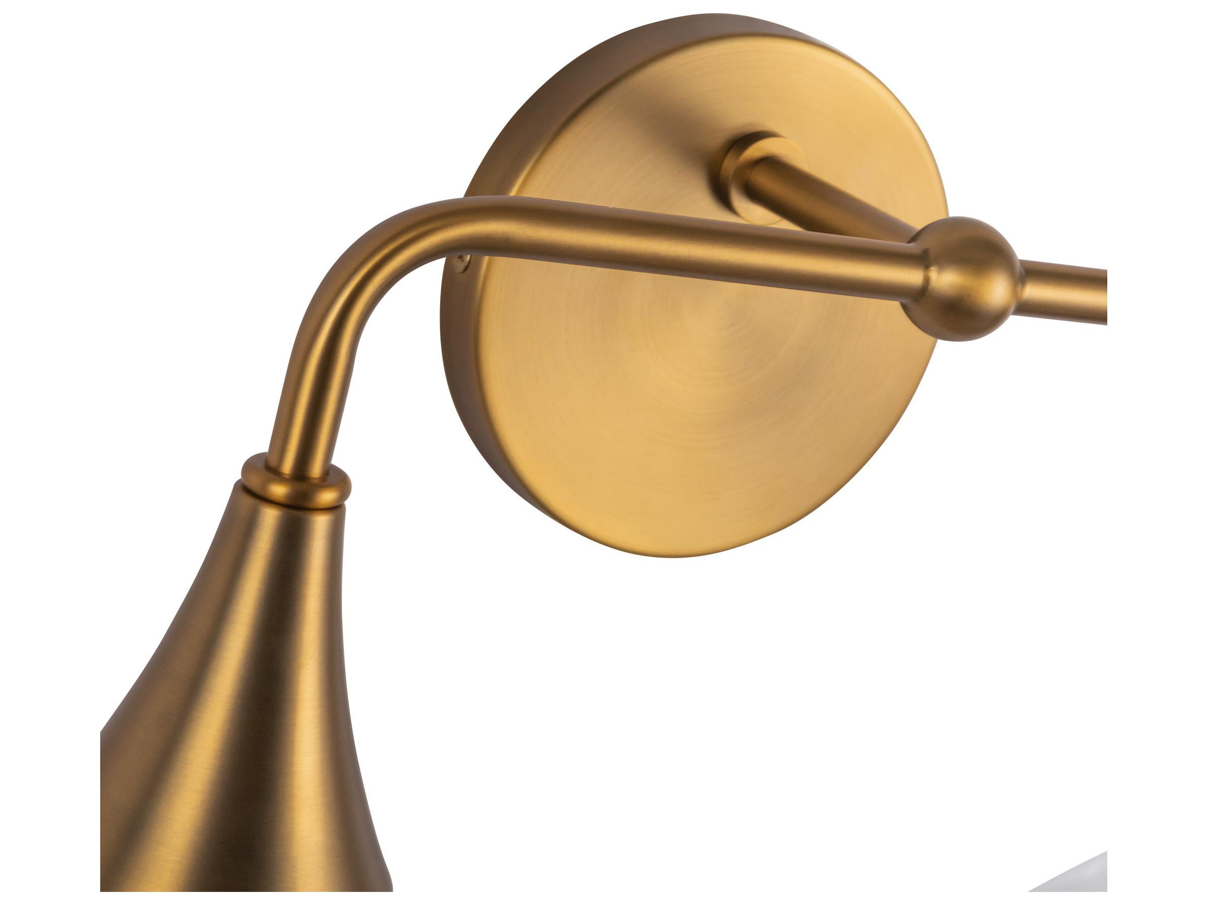 Alora Mood Hazel 2-Light Aged Gold Vanity Light