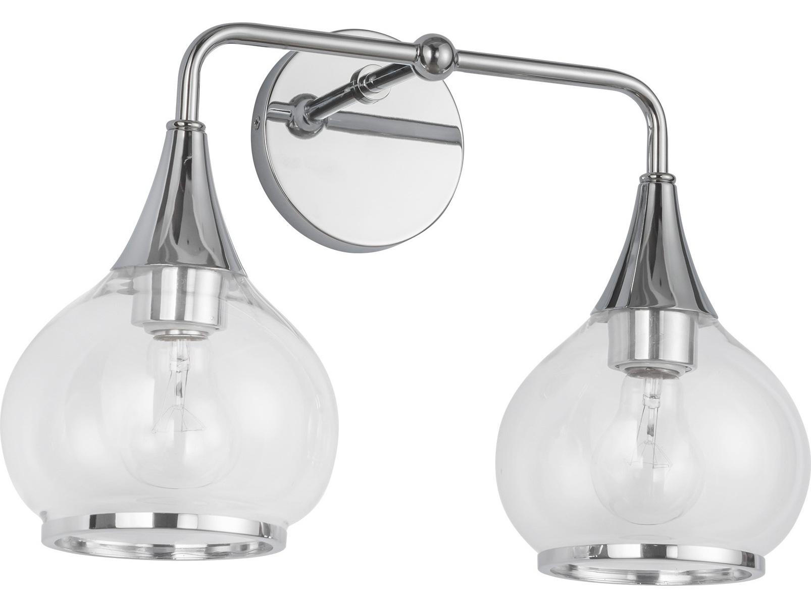 Alora Mood Hazel 2-Light Chrome Vanity Light