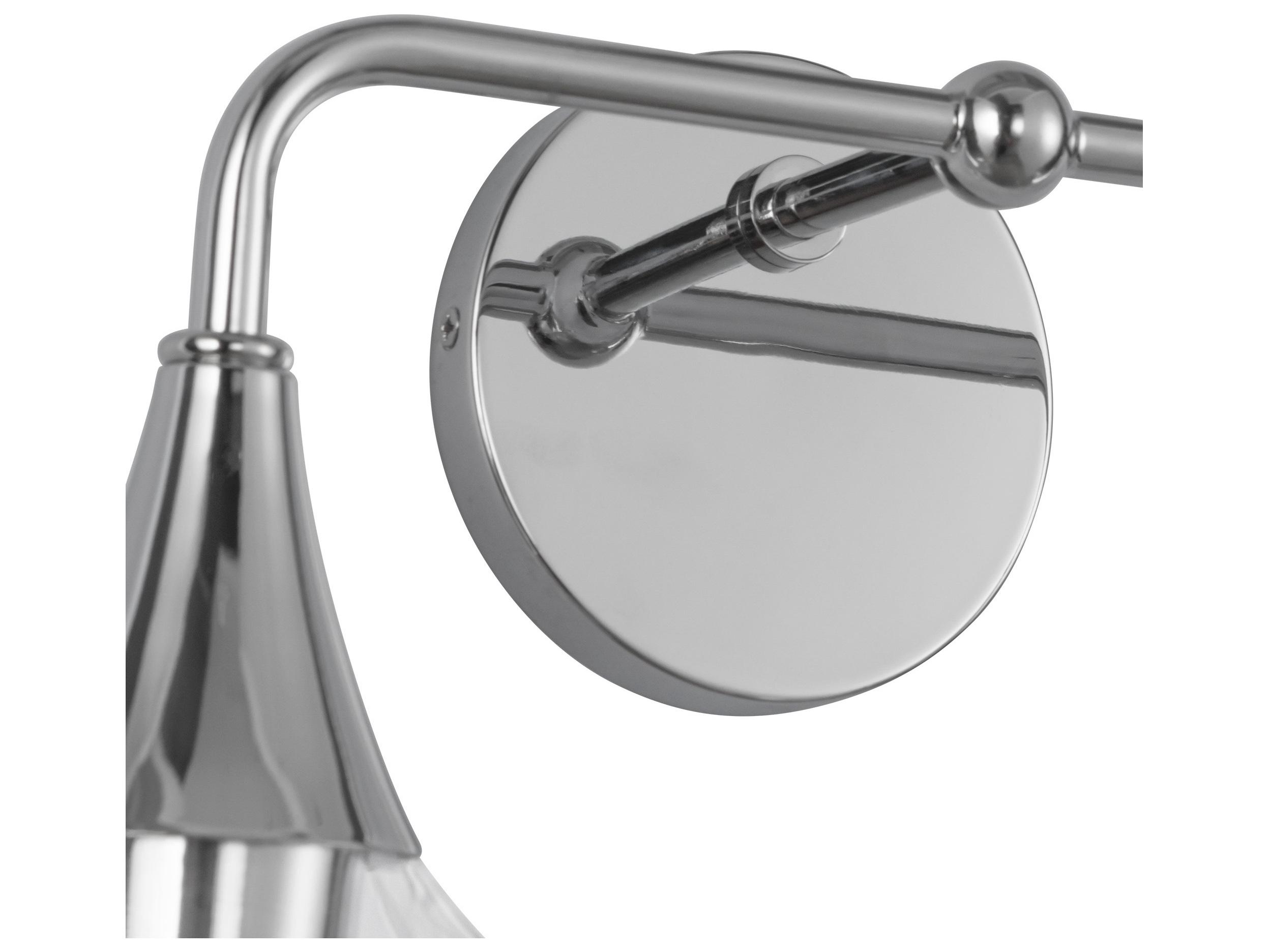 Alora Mood Hazel 2-Light Chrome Vanity Light
