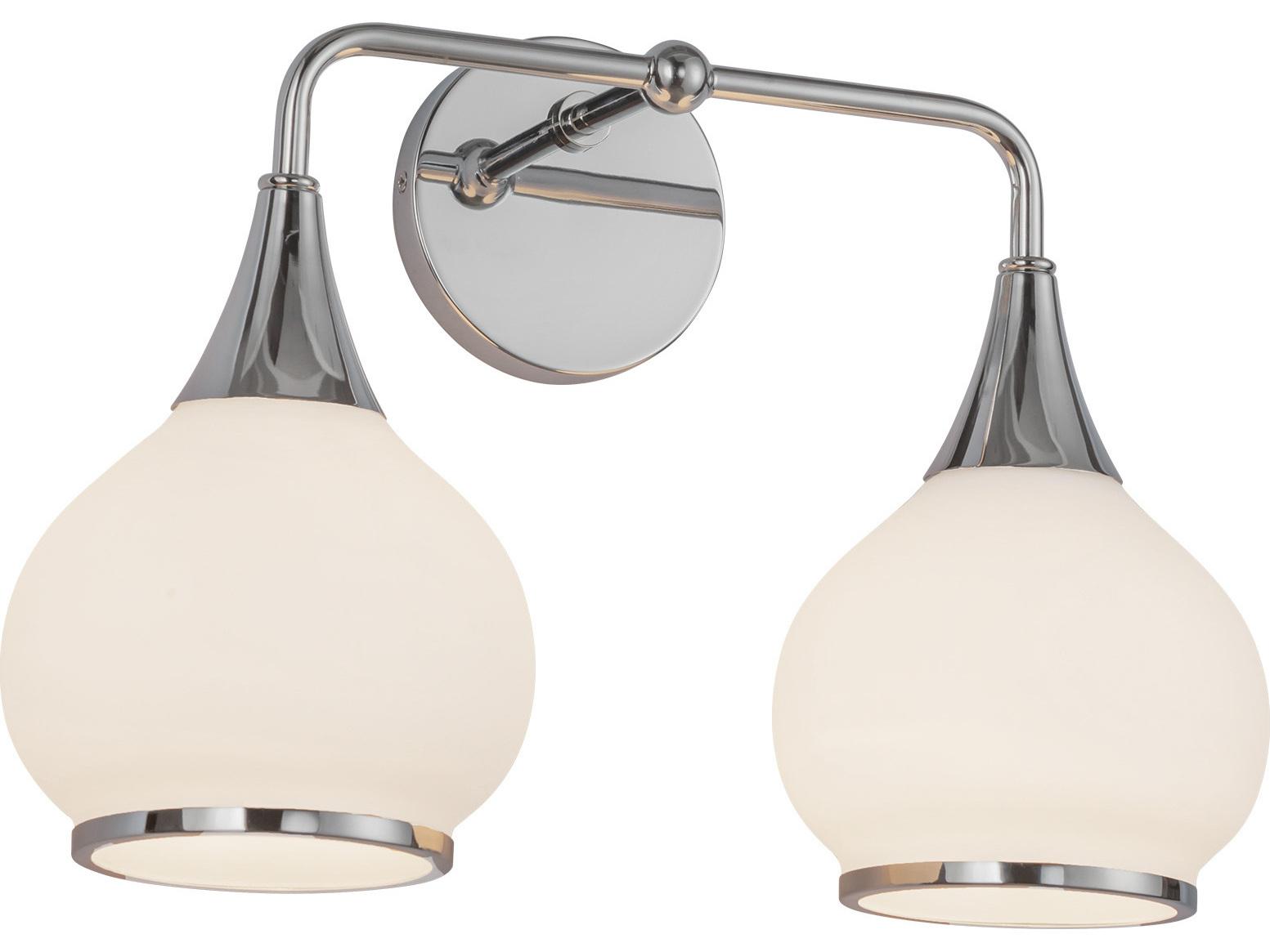 Alora Mood Hazel 2-Light Chrome Vanity Light