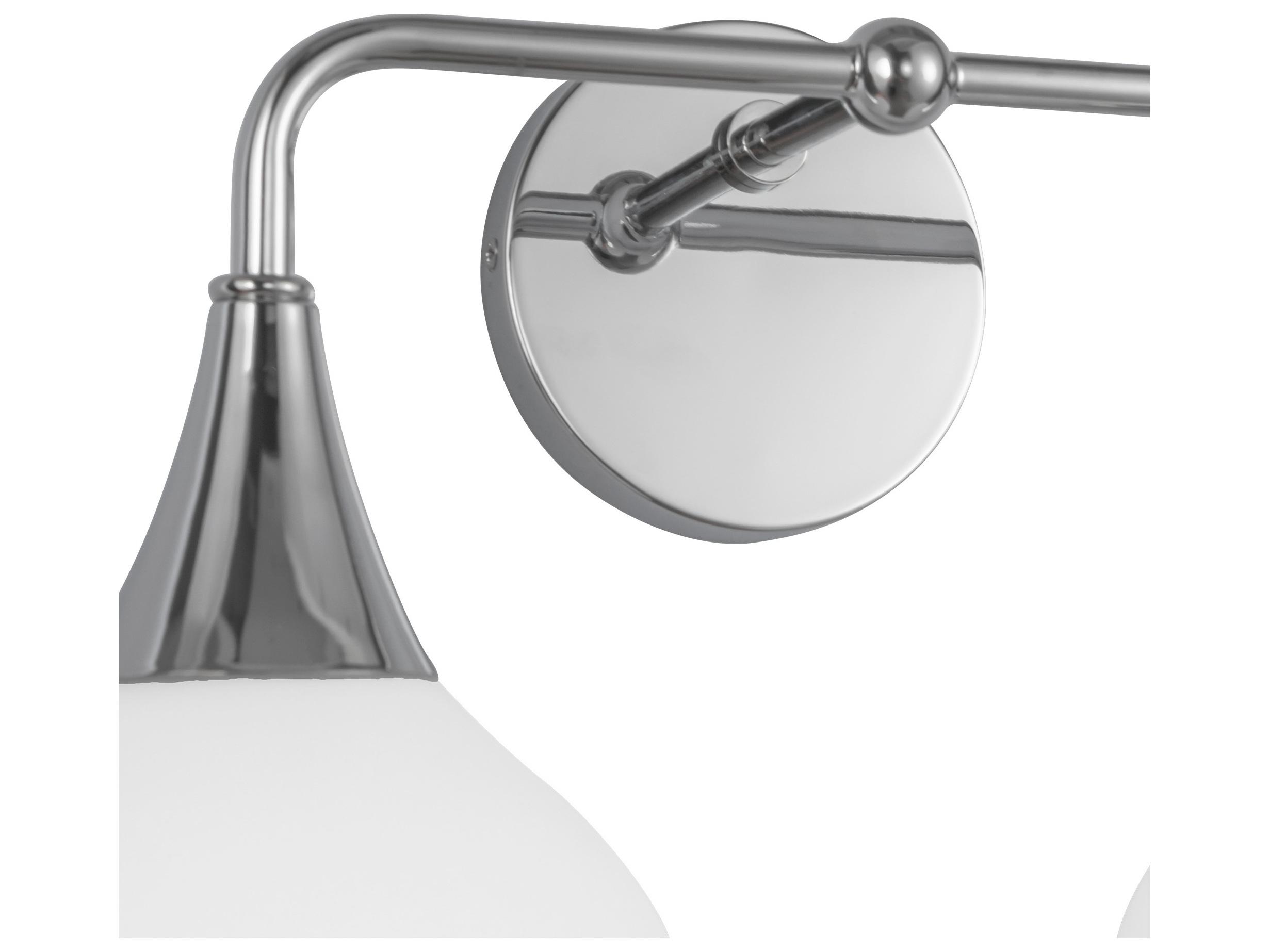 Alora Mood Hazel 2-Light Chrome Vanity Light