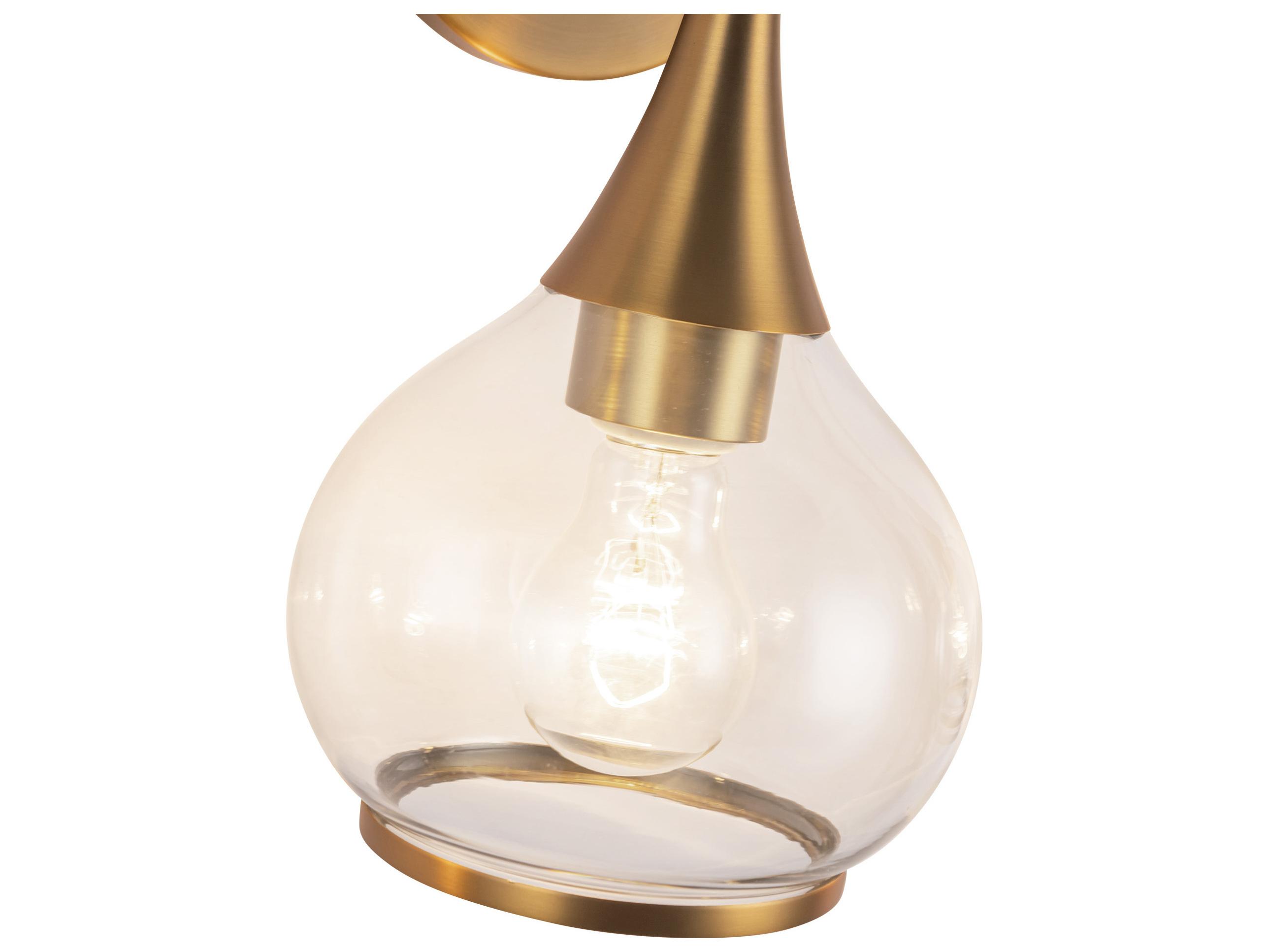 Alora Mood Hazel 3-Light Aged Gold Vanity Light