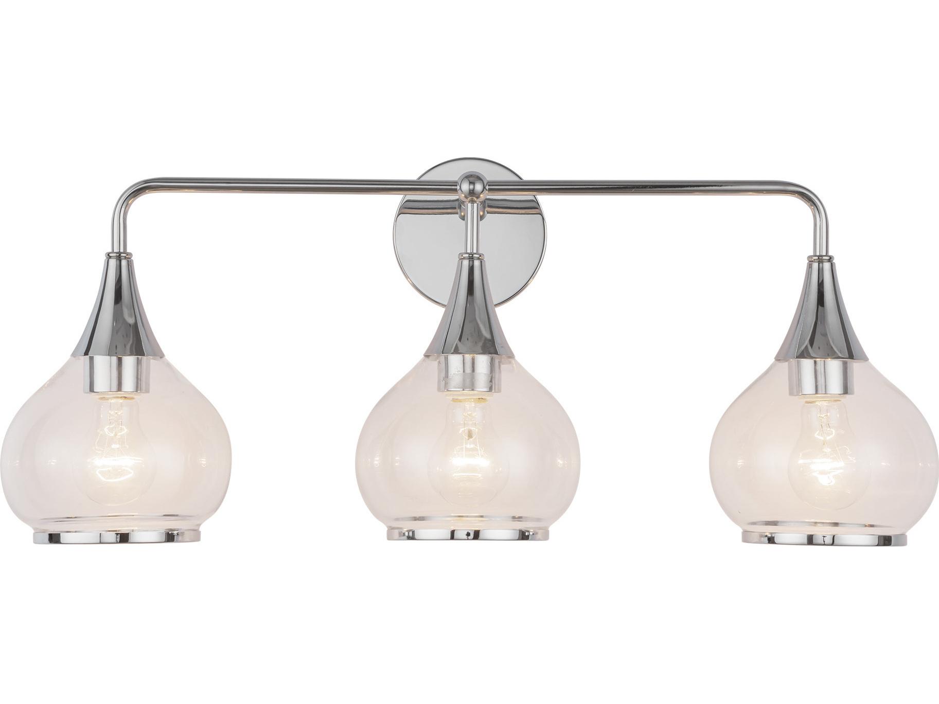 Alora Mood Hazel 3-Light Chrome Vanity Light