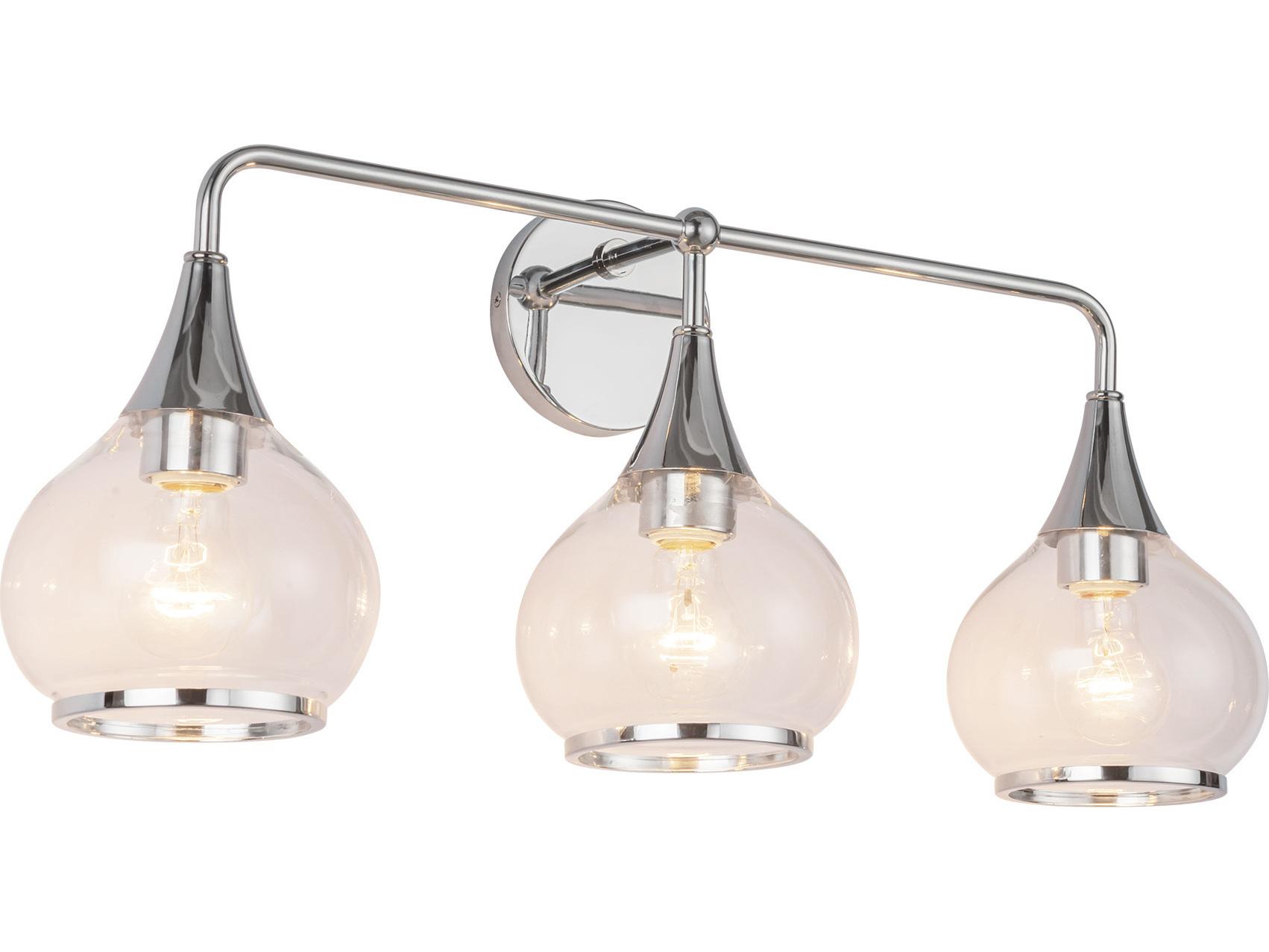 Alora Mood Hazel 3-Light Chrome Vanity Light