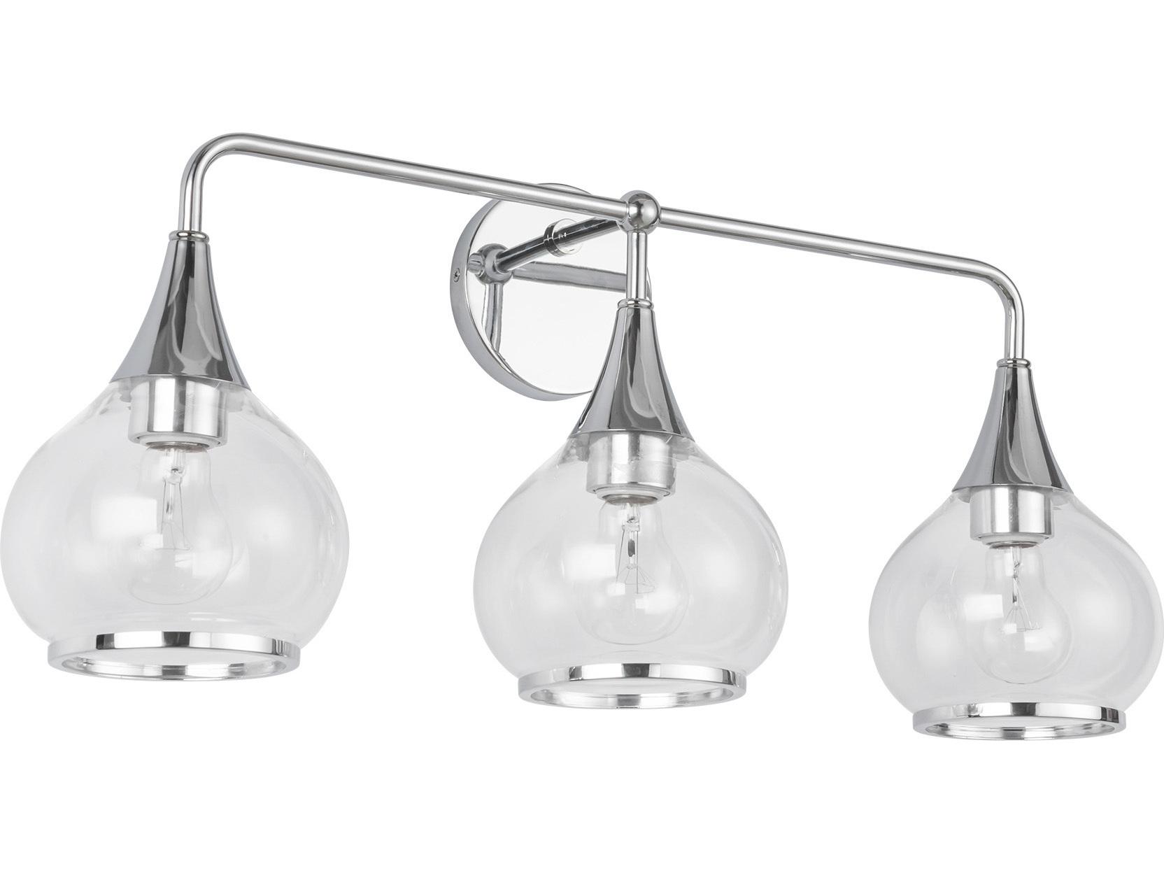 Alora Mood Hazel 3-Light Chrome Vanity Light