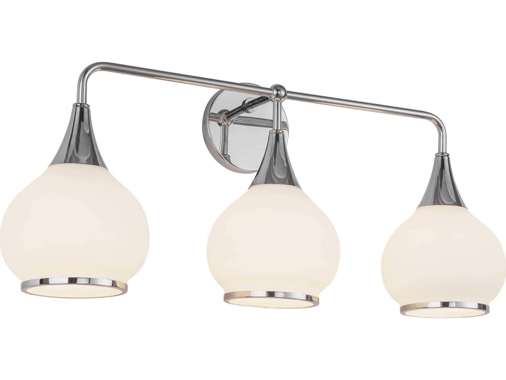 Alora Mood Hazel 3-Light Chrome Vanity Light