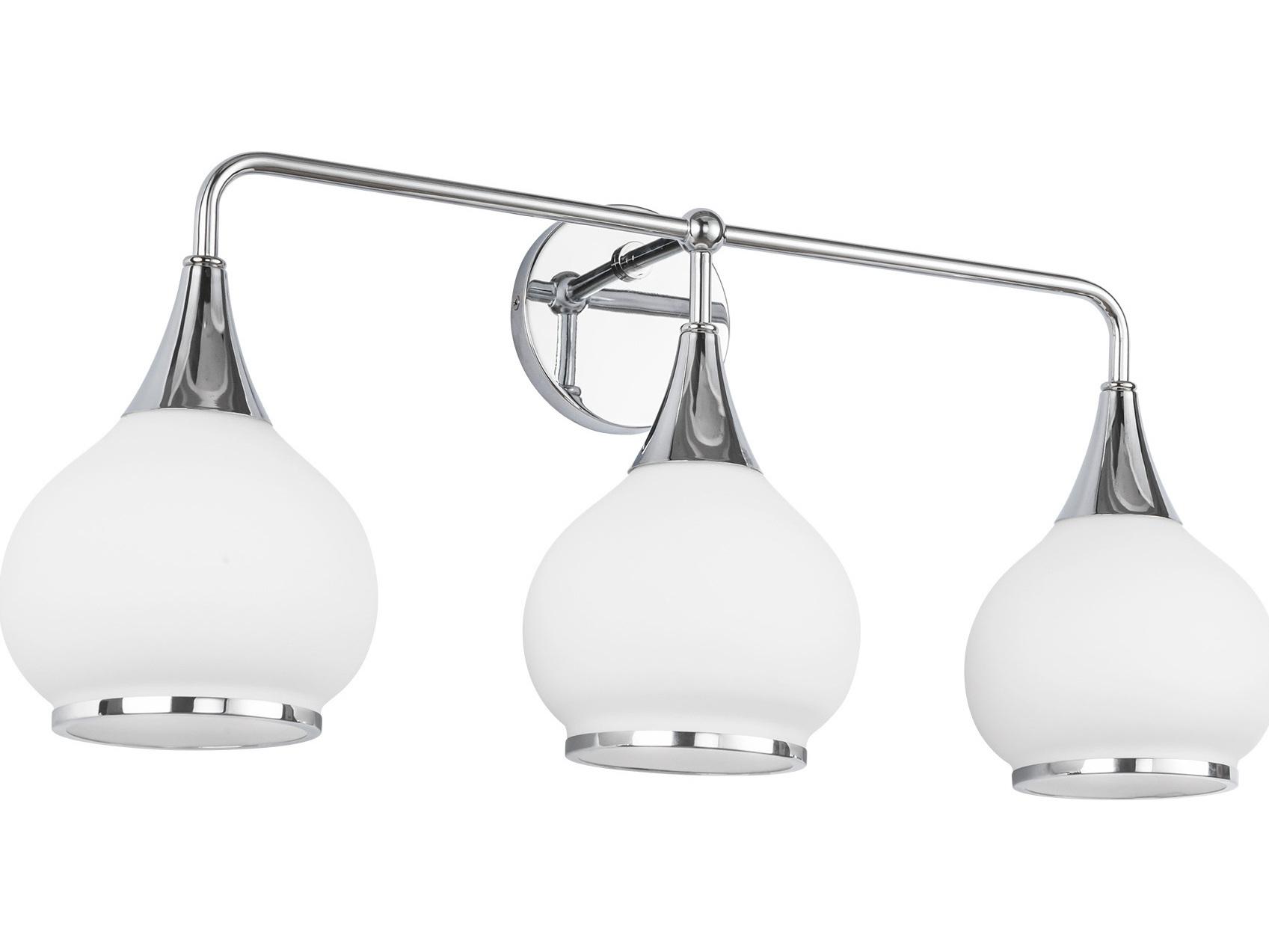 Alora Mood Hazel 3-Light Chrome Vanity Light