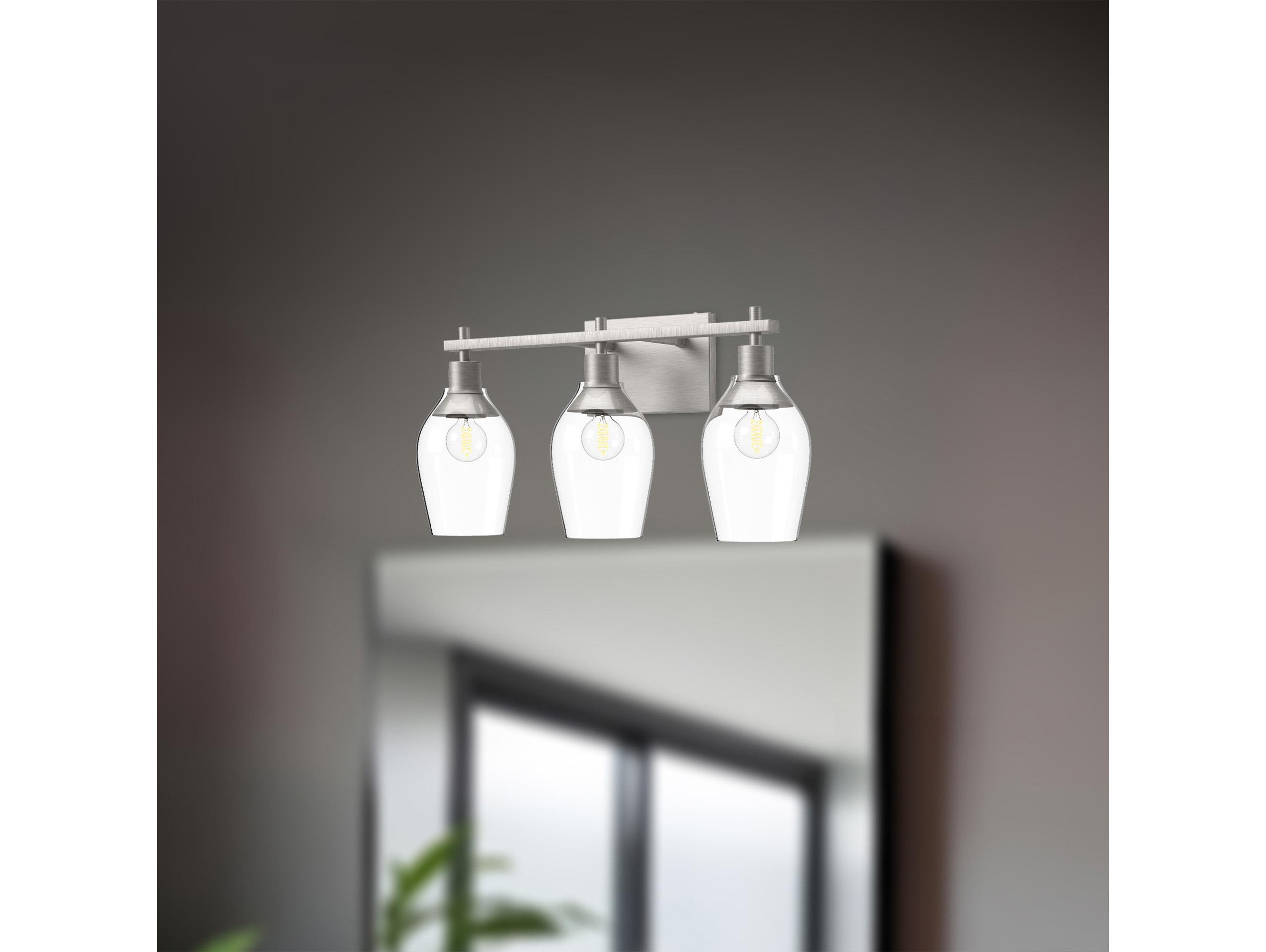 Alora Mood Kingsley 3-Light Brushed Nickel Vanity Light