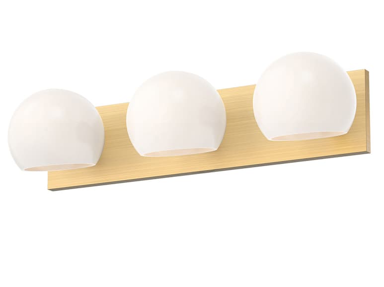 Alora Mood Willow 3-Light Brushed Gold Vanity Light