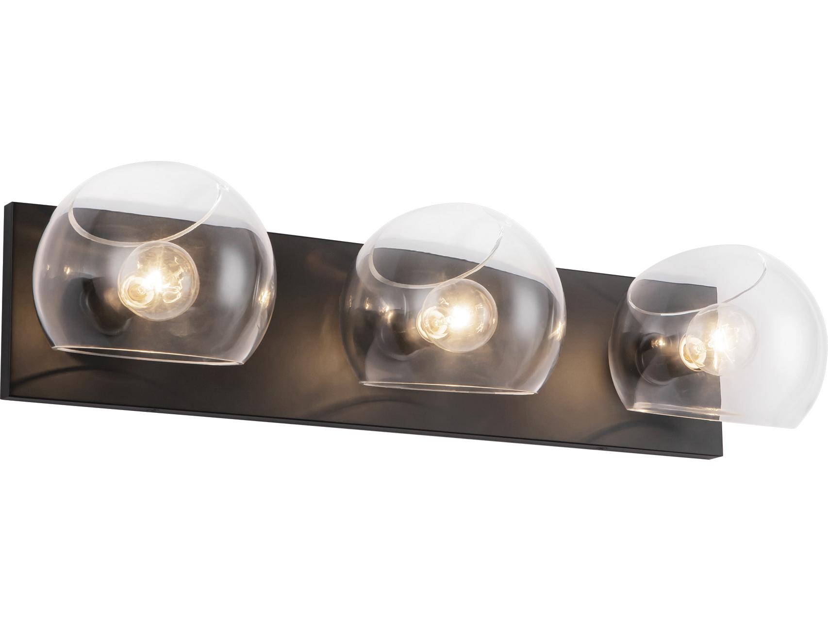 Alora Mood Willow 3-Light Matte Black Vanity Light