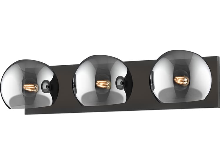 Alora Mood Willow 3-Light Matte Black Vanity Light