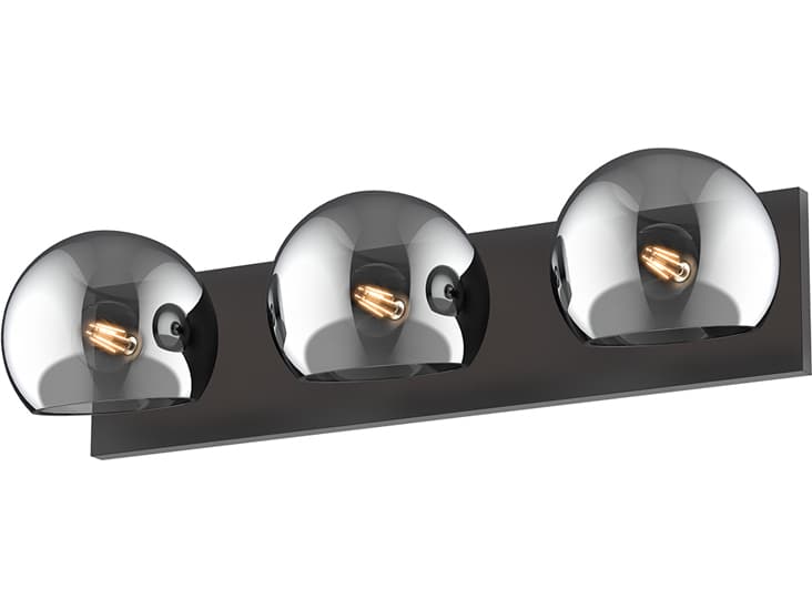 Alora Mood Willow 3-Light Matte Black Vanity Light