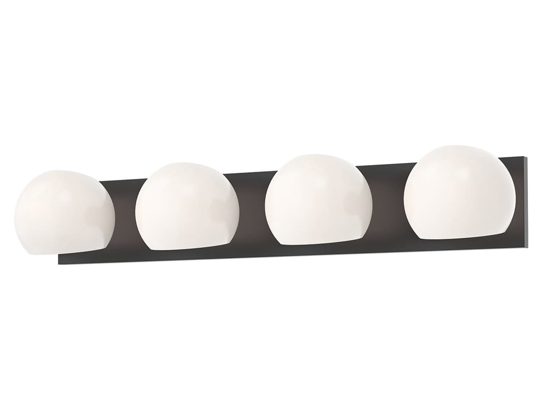 Alora Mood Willow 4-Light Matte Black Vanity Light