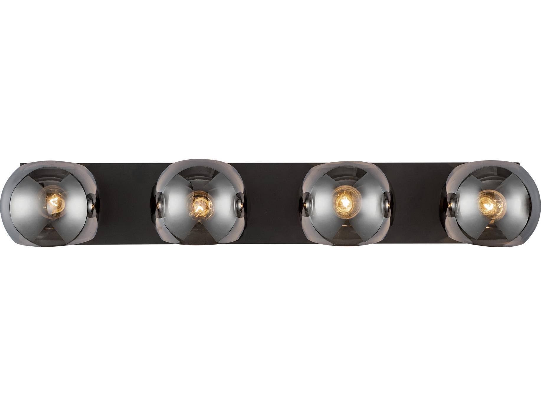 Alora Mood Willow 4-Light Matte Black Vanity Light