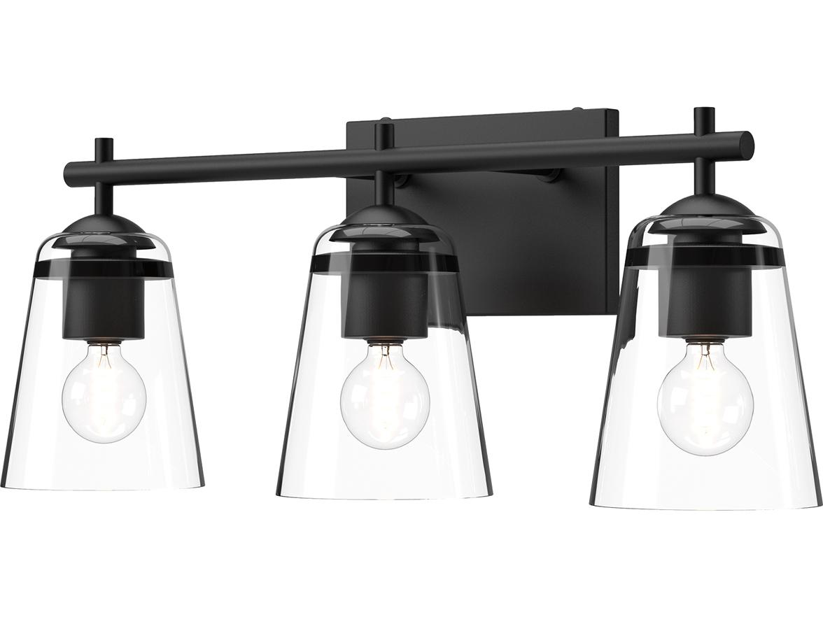Alora Mood Addison 3-Light Matte Black Vanity Light