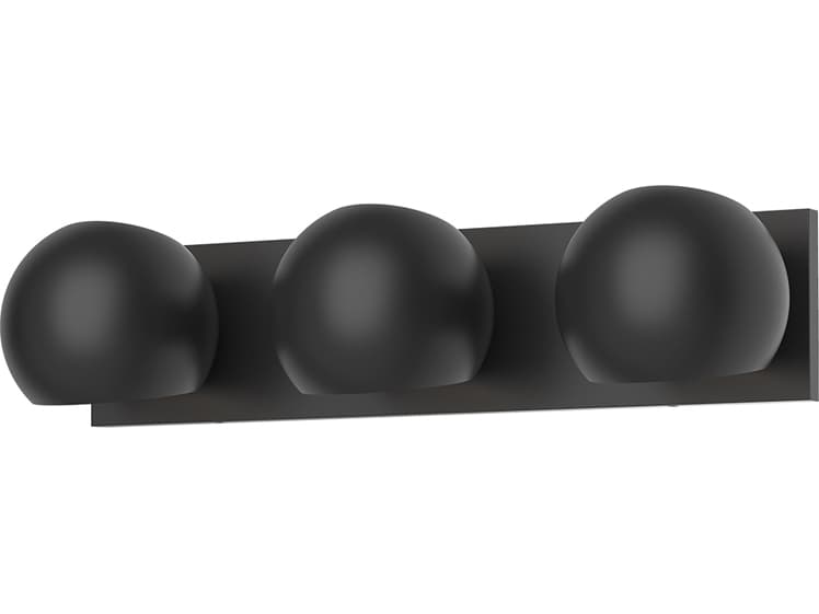 Alora Mood Willow 3-Light Matte Black Vanity Light