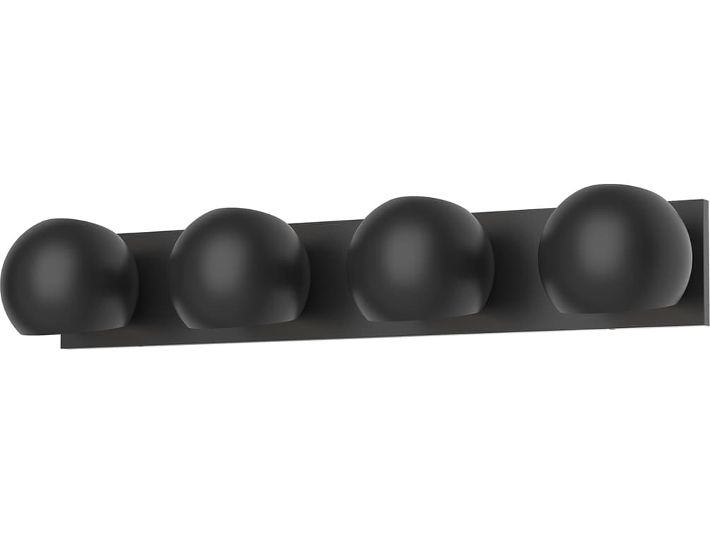 Alora Mood Willow 4-Light Matte Black Vanity Light