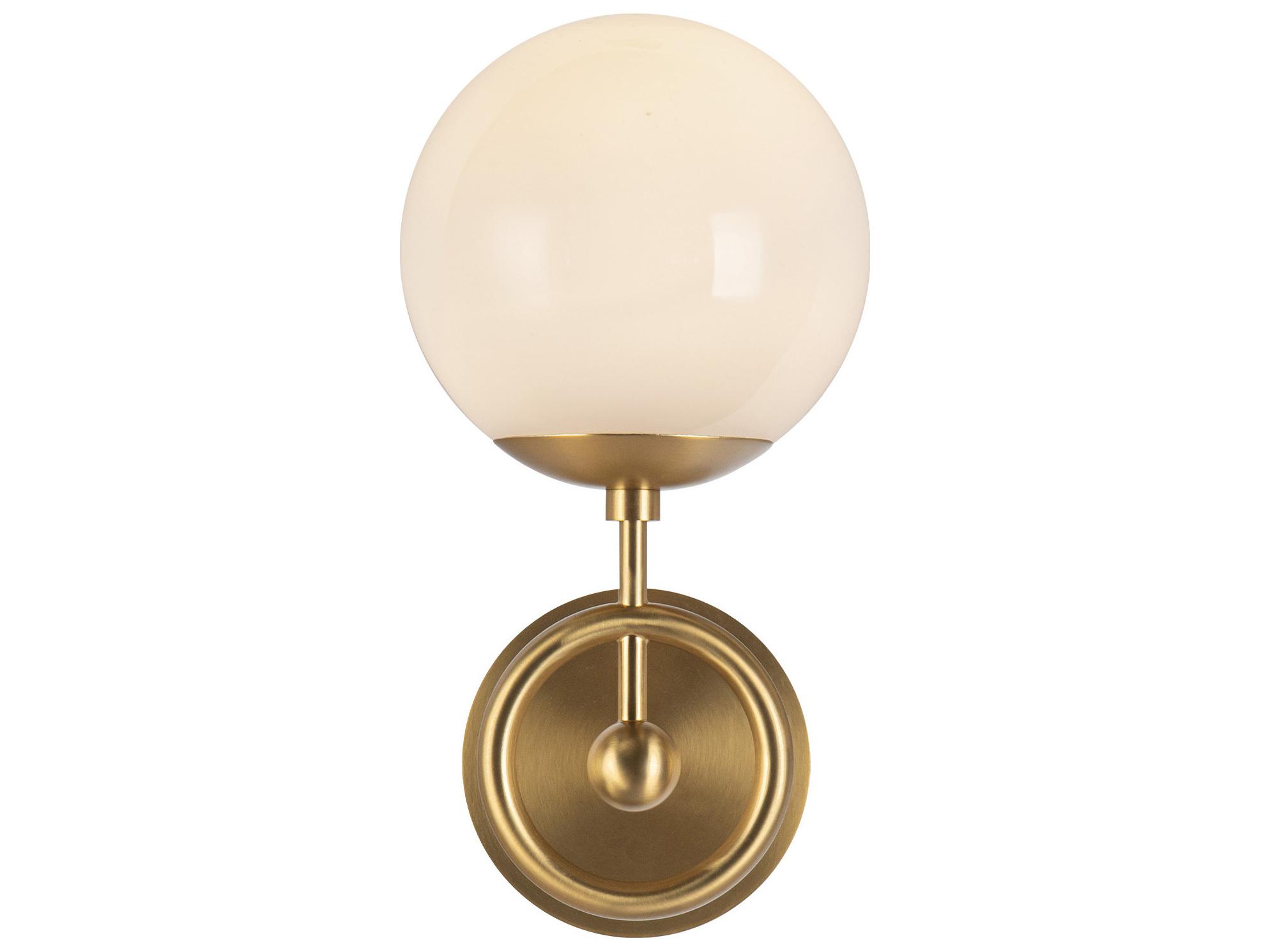 Alora Mood Fiore 1-Light Brushed Gold Wall Sconce