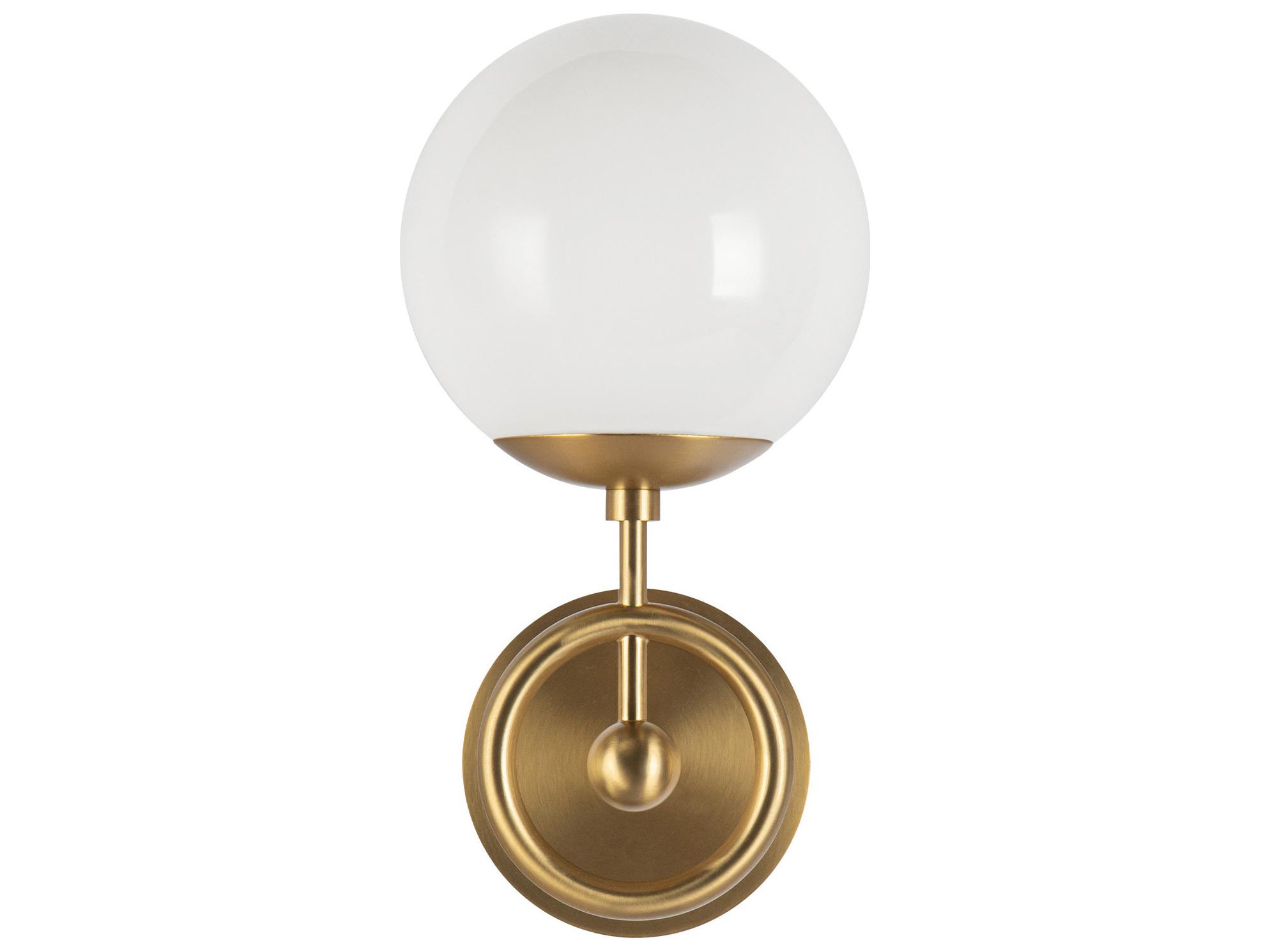 Alora Mood Fiore 1-Light Brushed Gold Wall Sconce