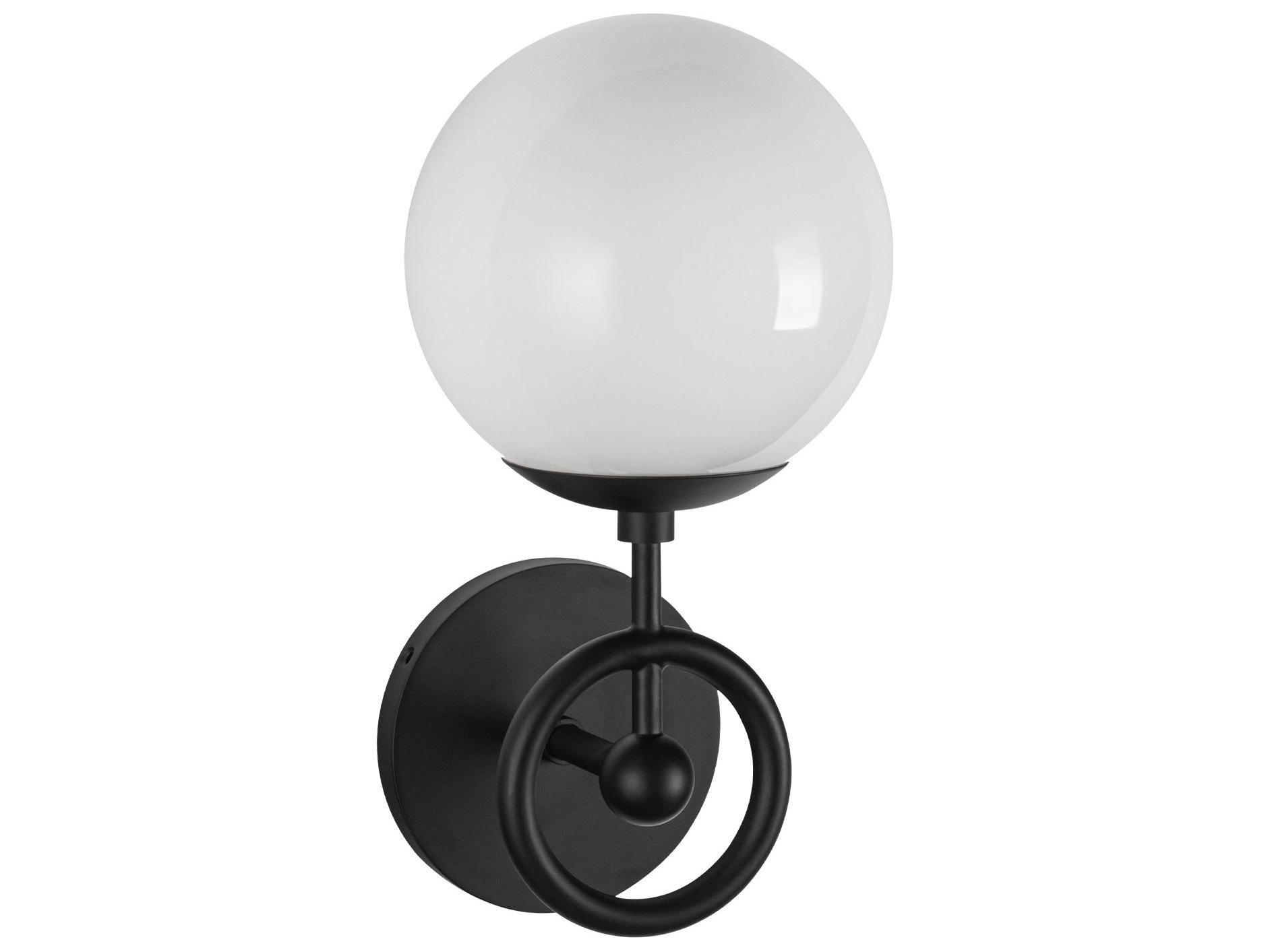 Alora Mood Fiore 1-Light Matte Black Wall Sconce