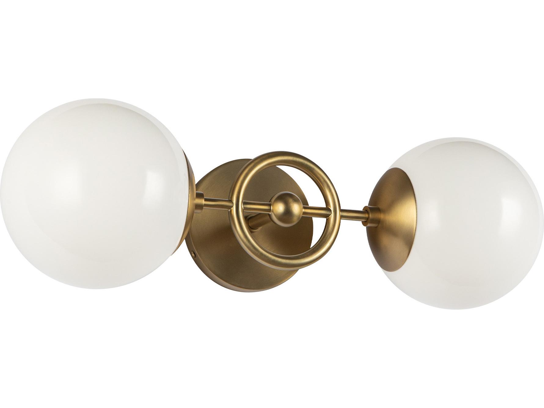 Alora Mood Fiore 2-Light Brushed Gold Vanity Light