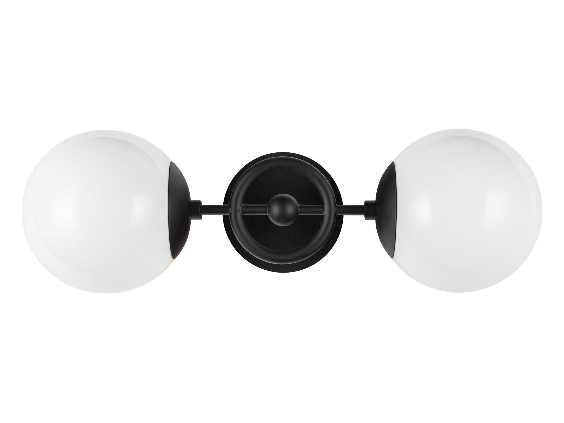 Alora Mood Fiore 2-Light Matte Black Vanity Light