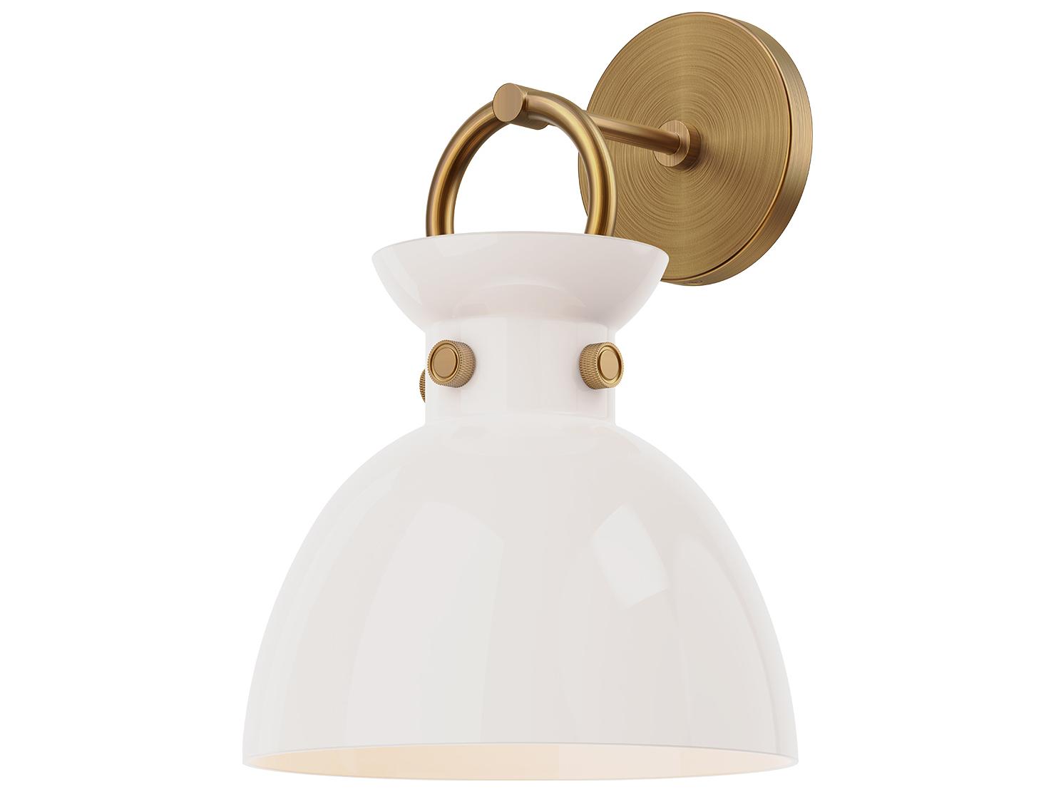 Alora Mood Waldo 1-Light Aged Gold Wall Sconce