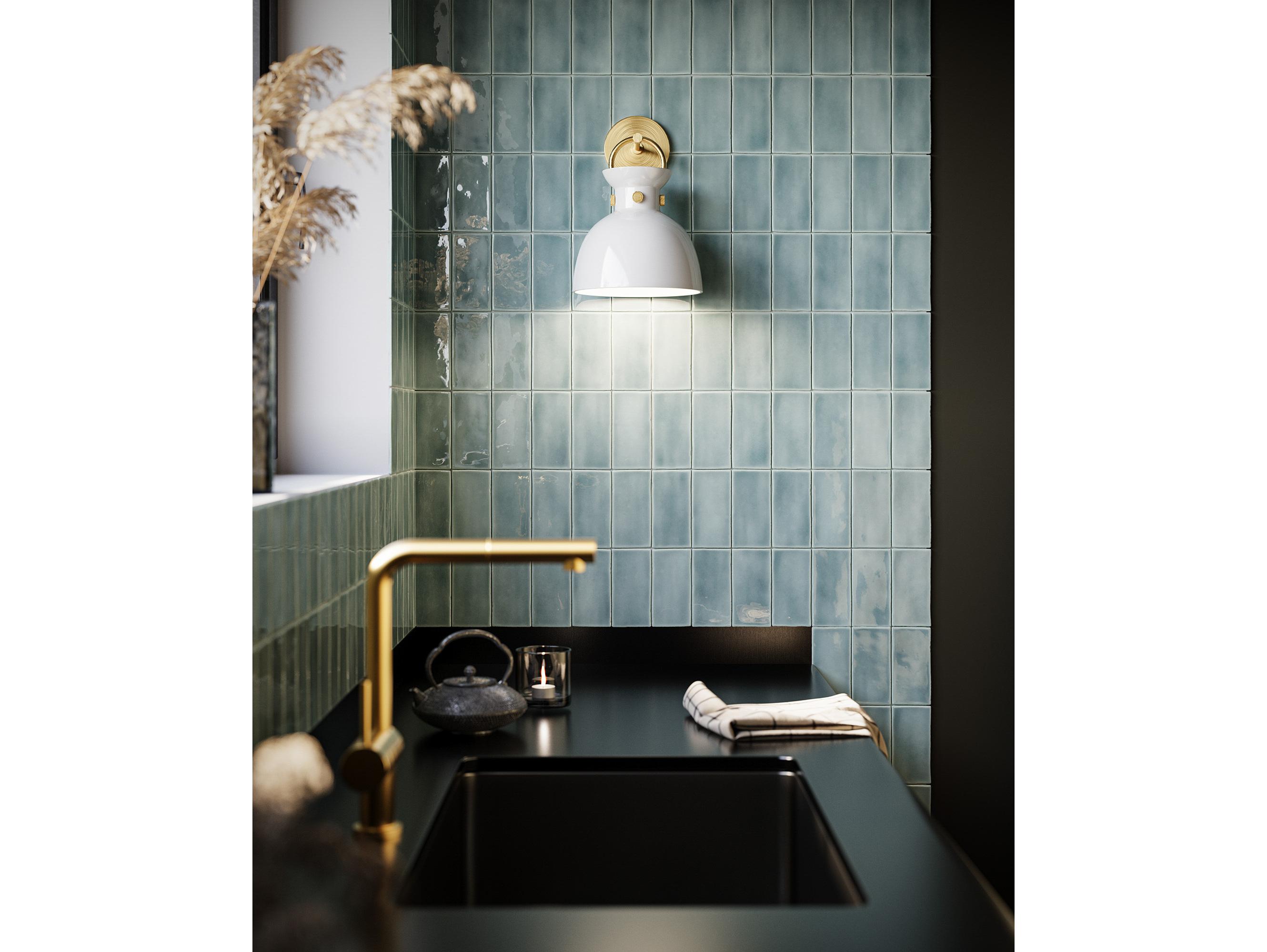 Alora Mood Waldo 1-Light Aged Gold Wall Sconce