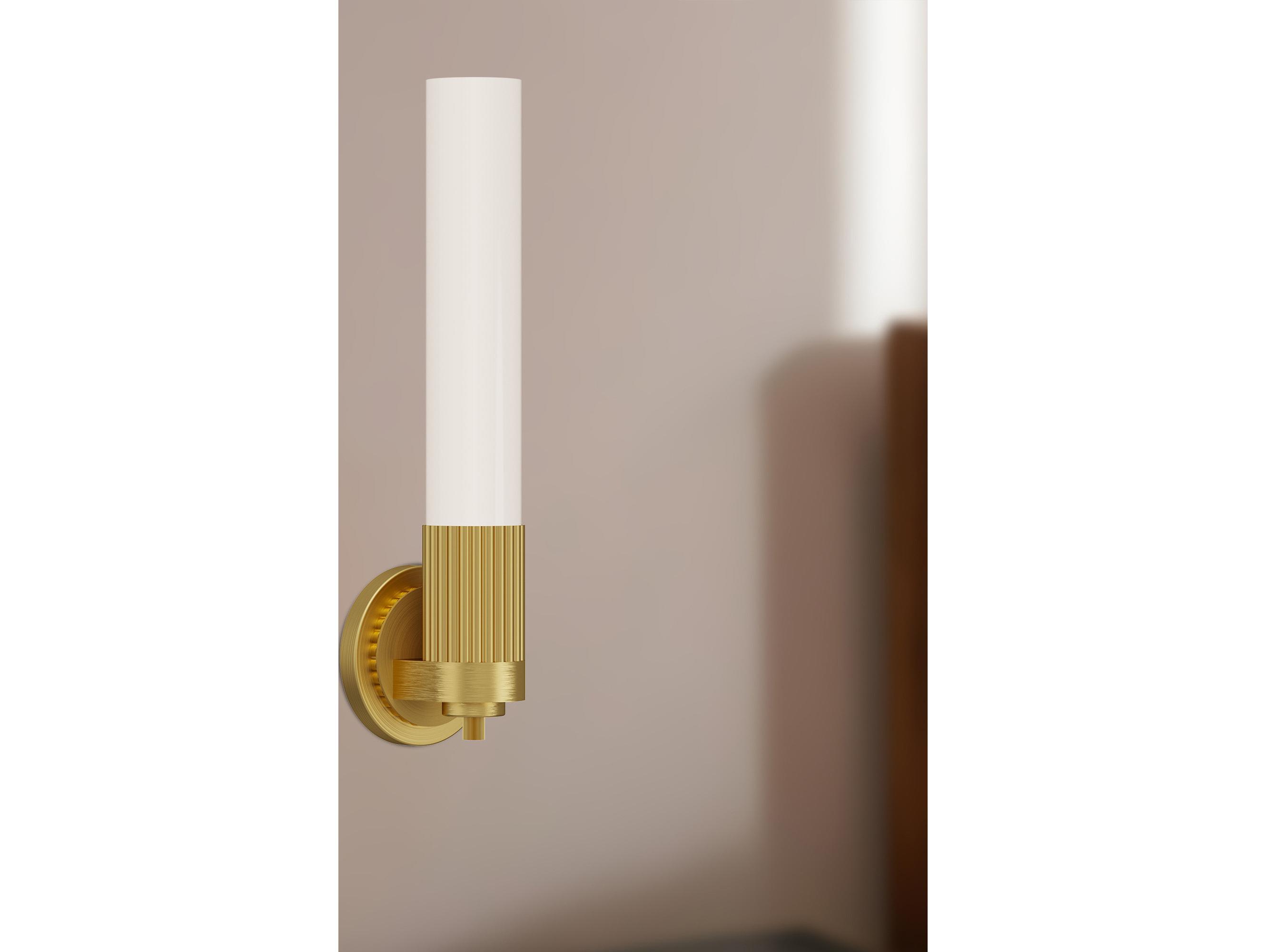 Alora Mood Rue 1-Light Brushed Gold Vanity Light