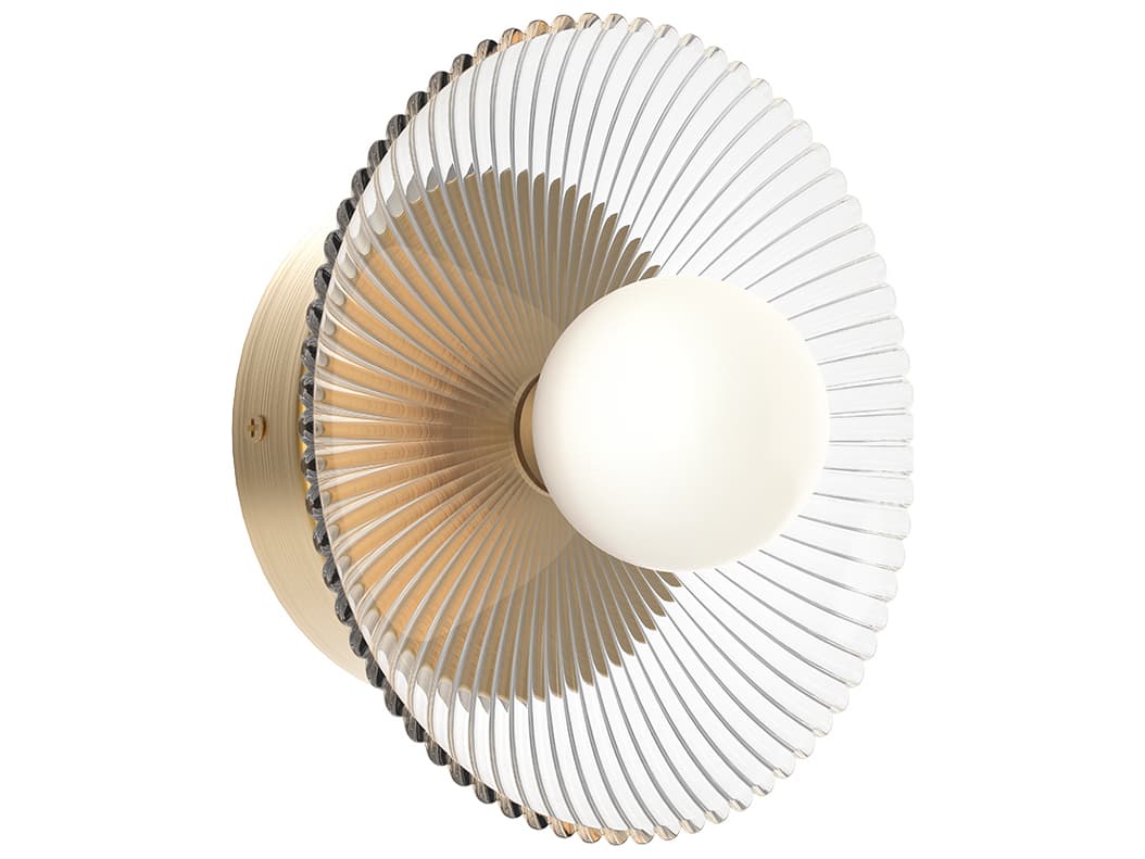 Alora Mood Hera Brushed Gold Wall Sconce