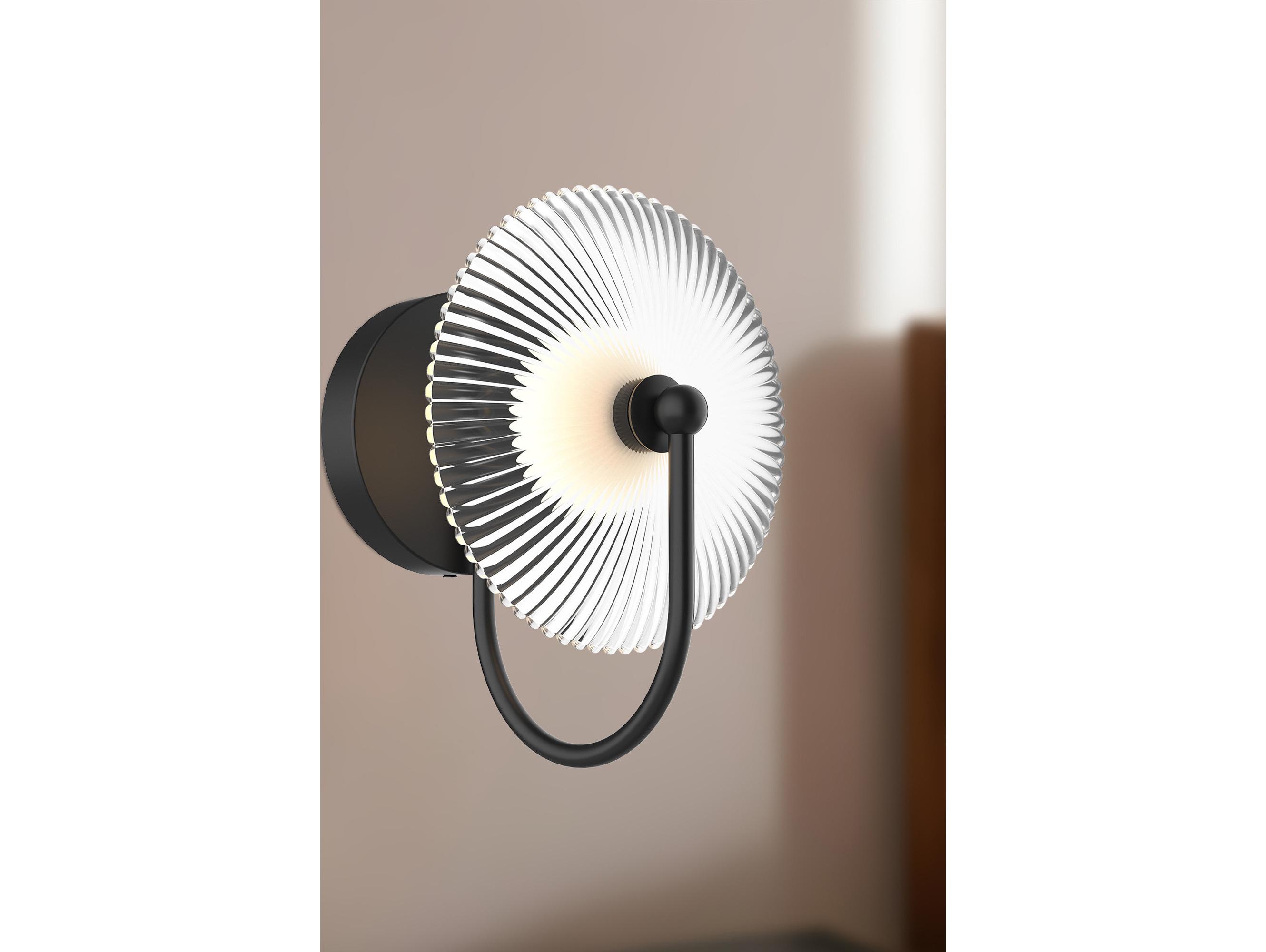 Alora Mood Hera Matte Black Wall Sconce
