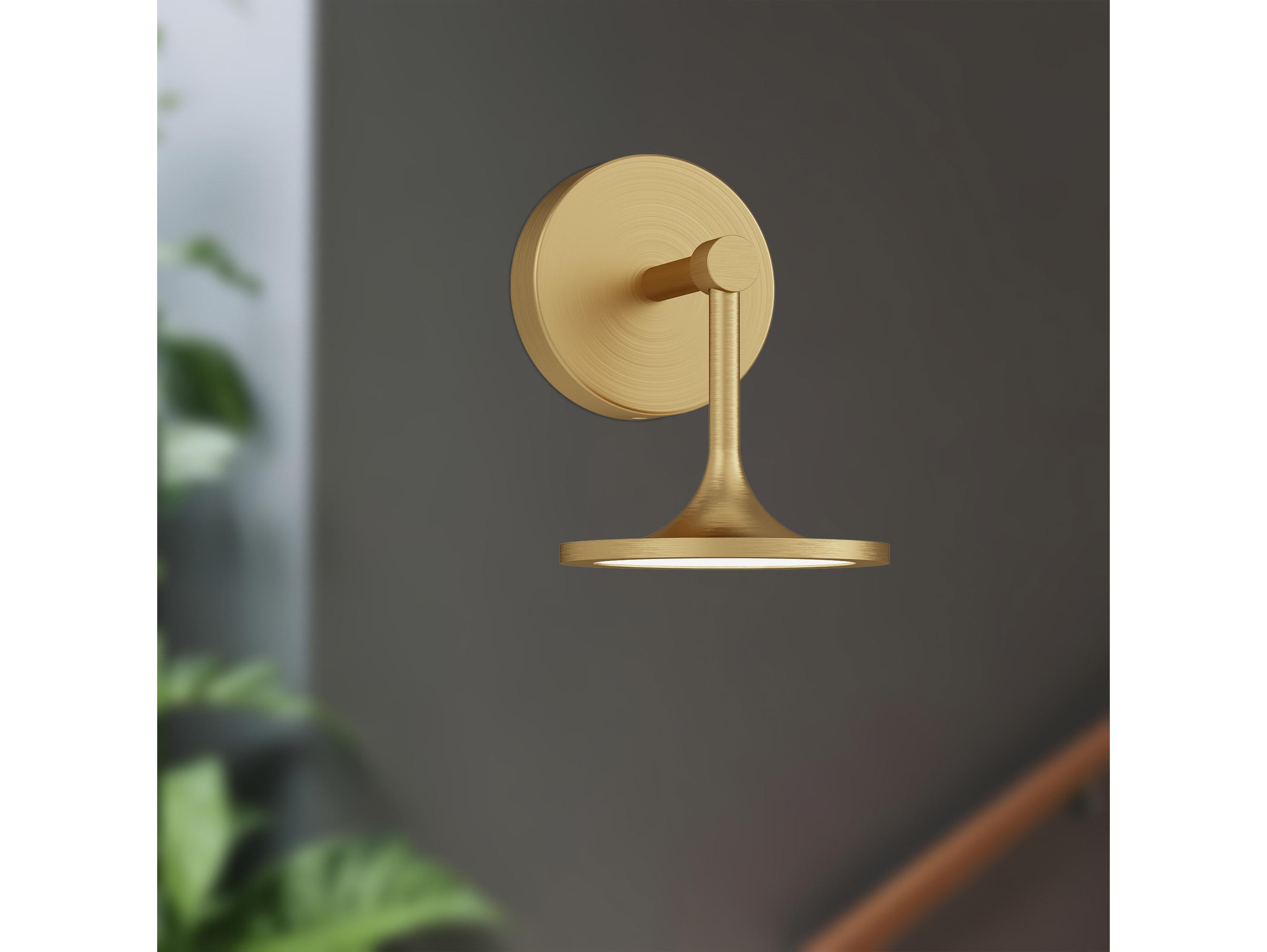 Alora Mood Issa Brushed Gold Wall Sconce