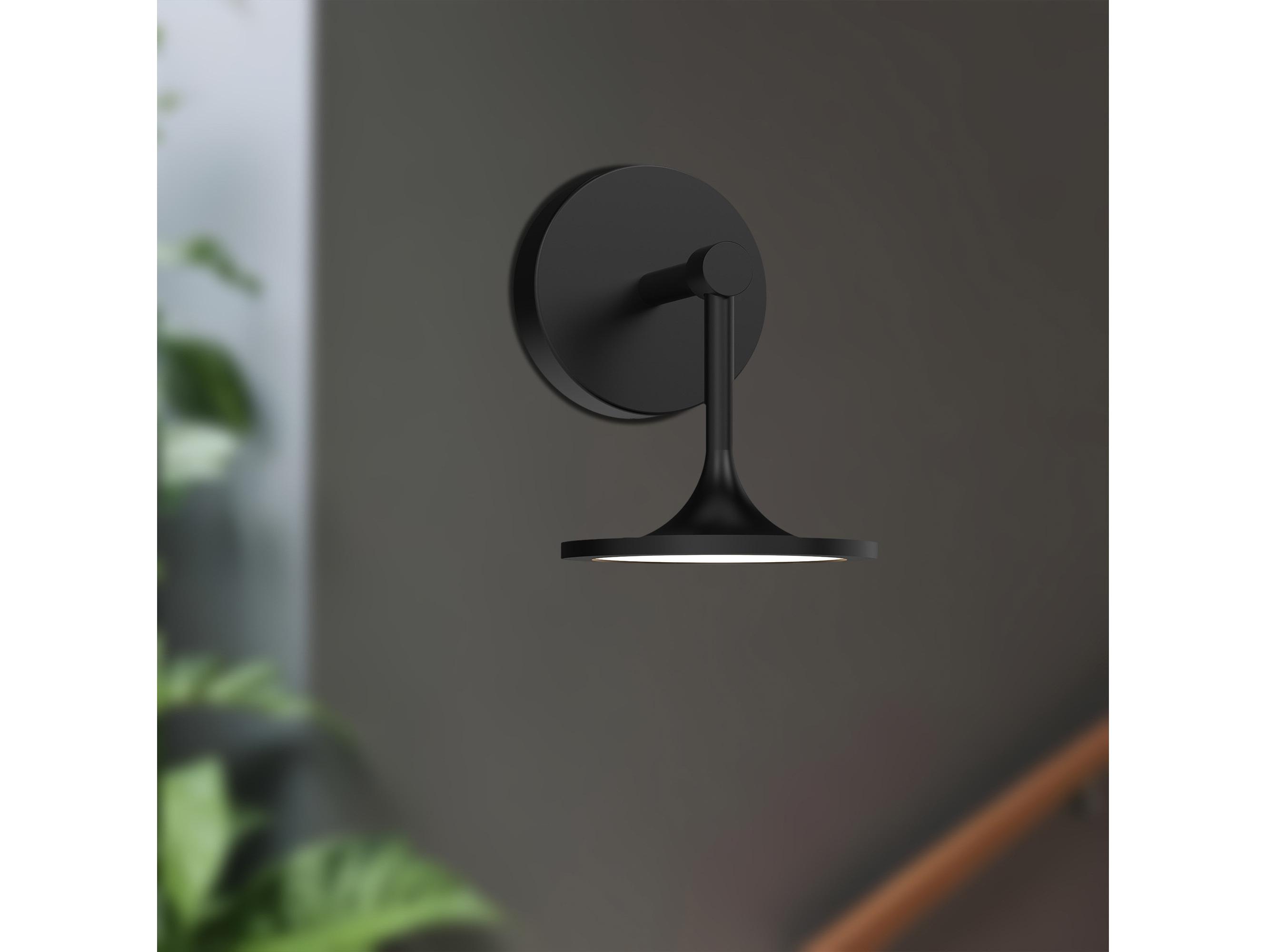 Alora Mood Issa Matte Black Wall Sconce