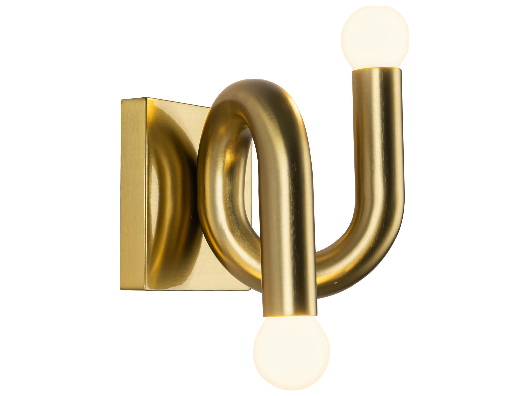 Alora Mood Sadie 2-Light Brushed Gold Wall Sconce