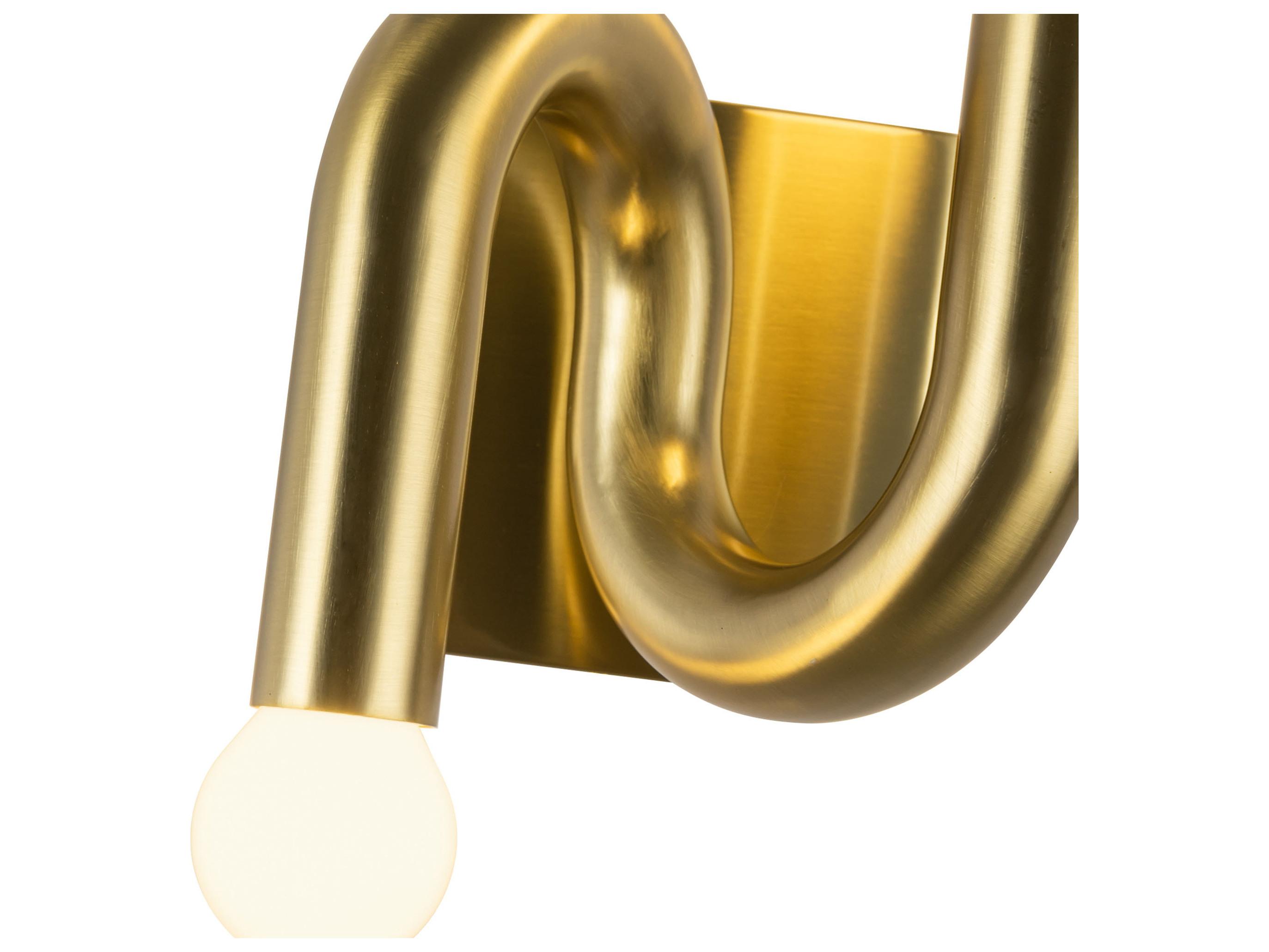 Alora Mood Sadie 2-Light Brushed Gold Wall Sconce