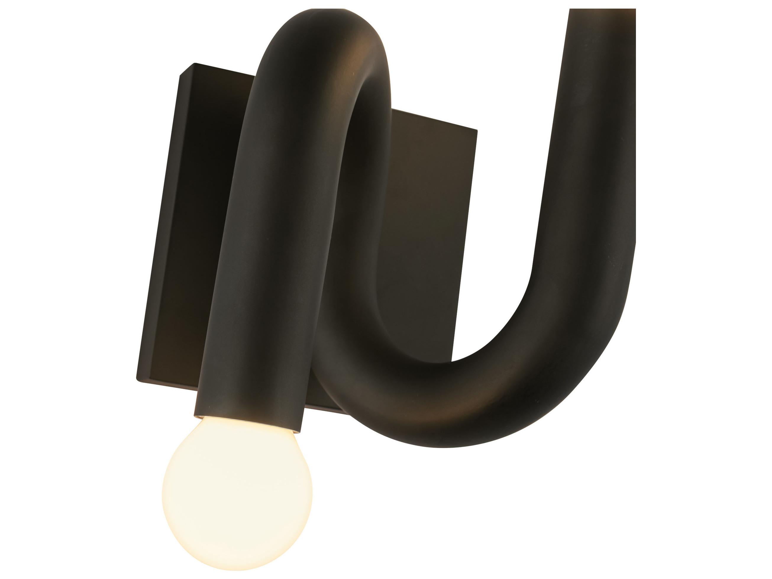 Alora Mood Sadie 2-Light Matte Black Wall Sconce